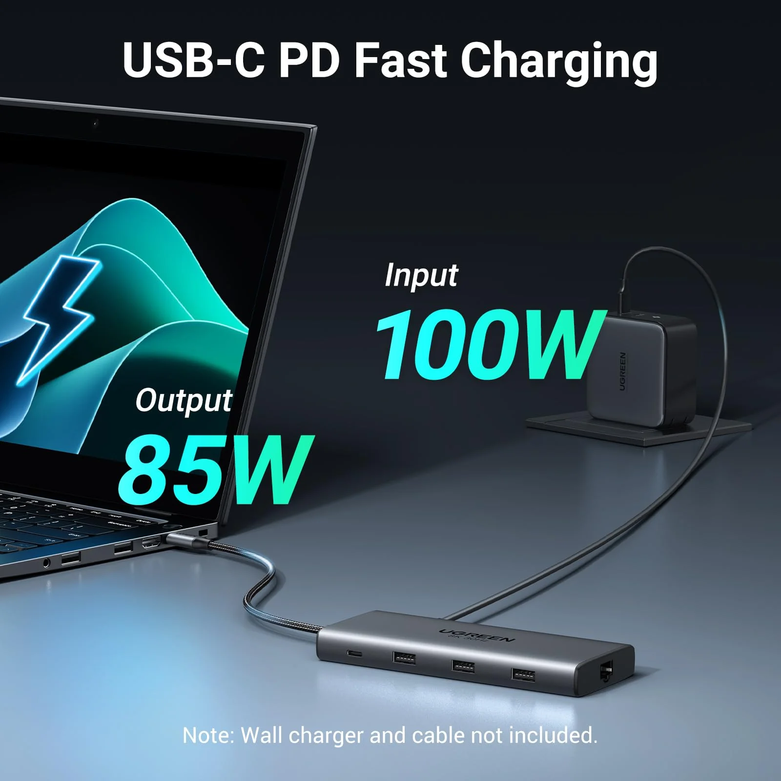 UGREEN Revodok Pro USB C Docking Station Dual HDMI 10 IN 1 USB C Hub 2 HDMI Gigabit Ethernet - Image 5