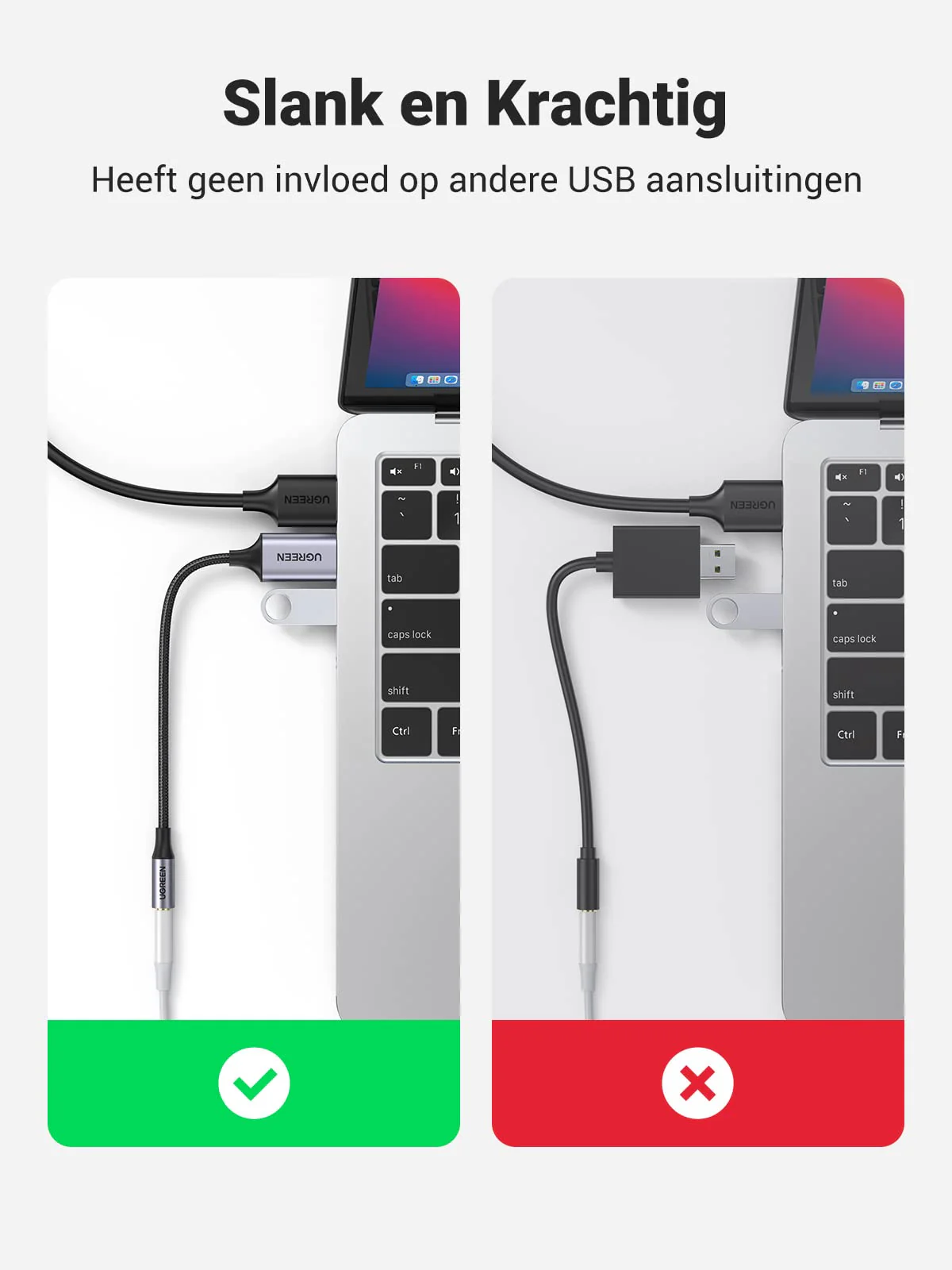 UGREEN USB Jack Adapter USB Geluidskaart Jack naar USB - Image 6