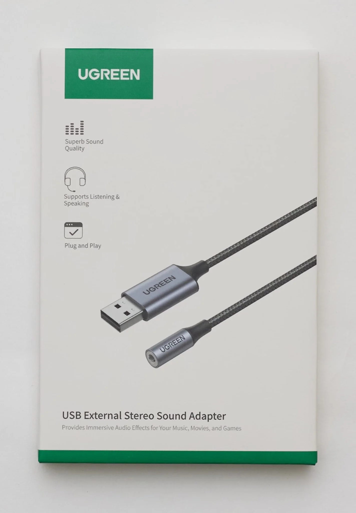 UGREEN USB Jack Adapter USB Geluidskaart Jack naar USB - Image 8