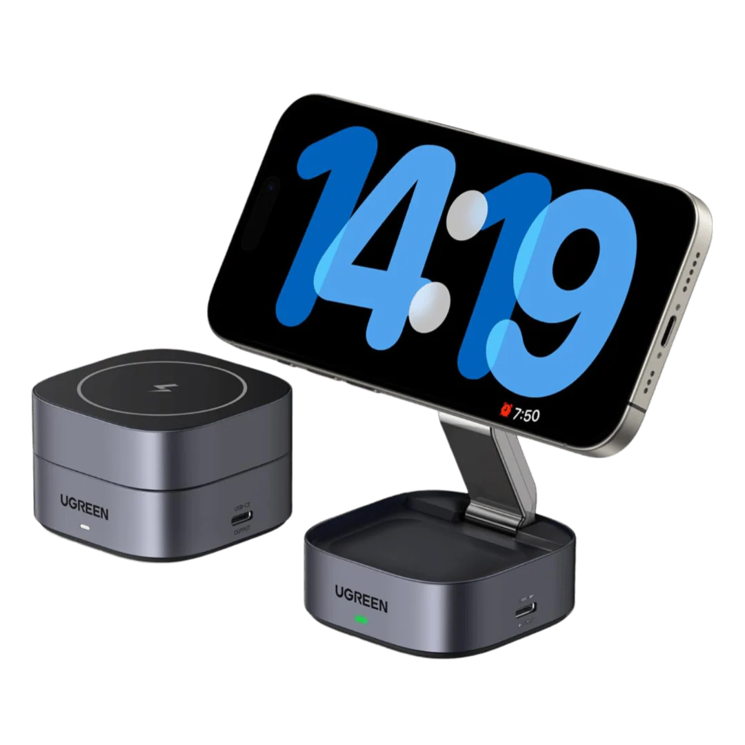 UGREEN 2-in-1 15W Qi Draadloze Oplader