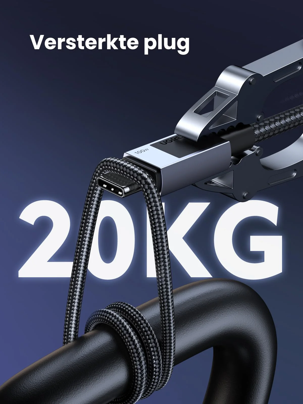 UGREEN 100W USB C-kabel PD 3.0 oplaadkabel USB C naar USB C snellaadkabel 5A/20V (0.5m) - Image 7