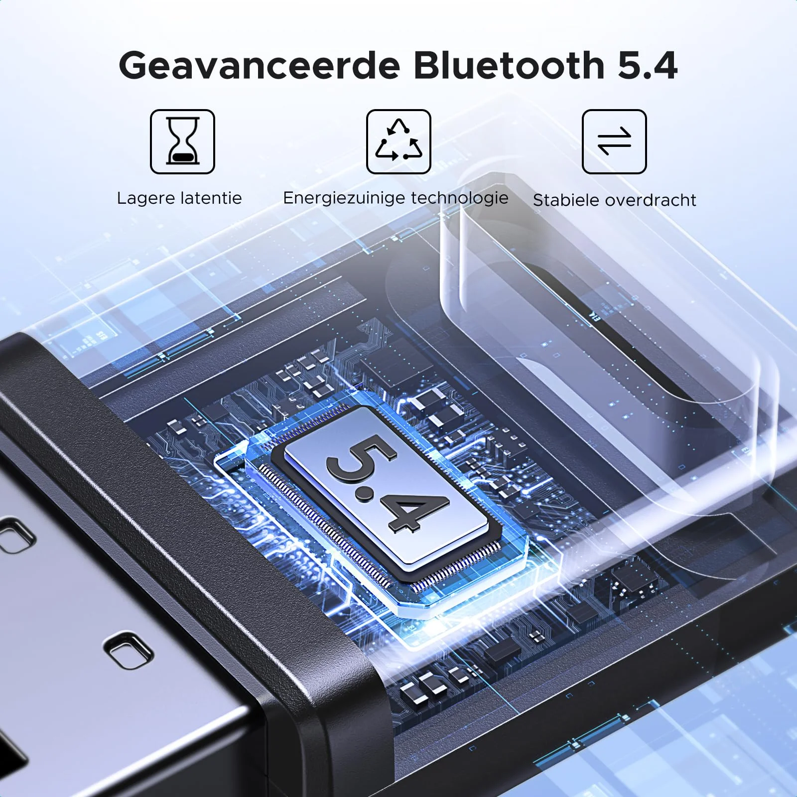 UGREEN Adapter 5.4 Bluetooth Dongle voor PC, Maus, Tastatur, Kopfhörer, Handy, USB Bluetooth Stick voor Windows 11/10/8.1 - Image 2