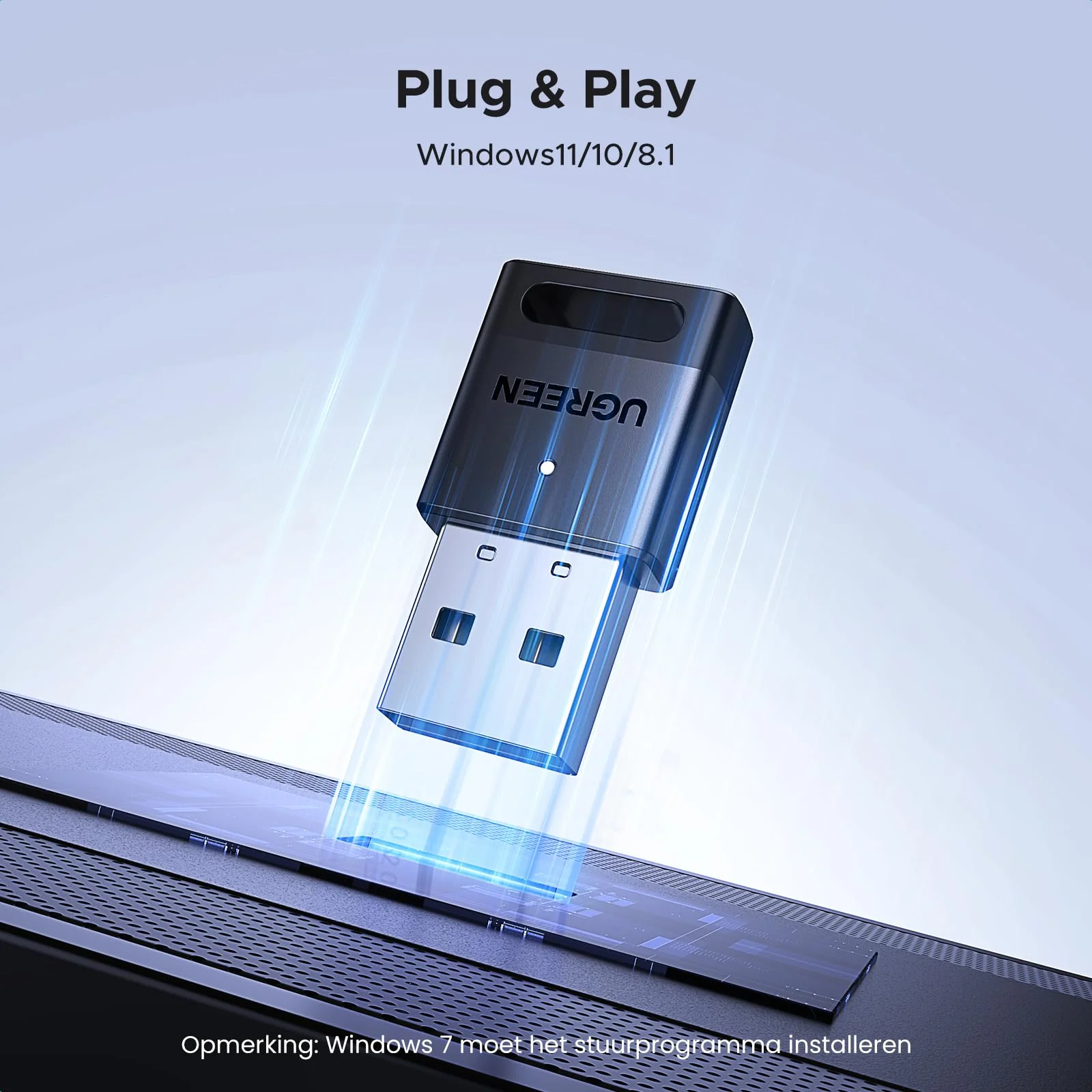 UGREEN Adapter 5.4 Bluetooth Dongle voor PC, Maus, Tastatur, Kopfhörer, Handy, USB Bluetooth Stick voor Windows 11/10/8.1 - Image 3