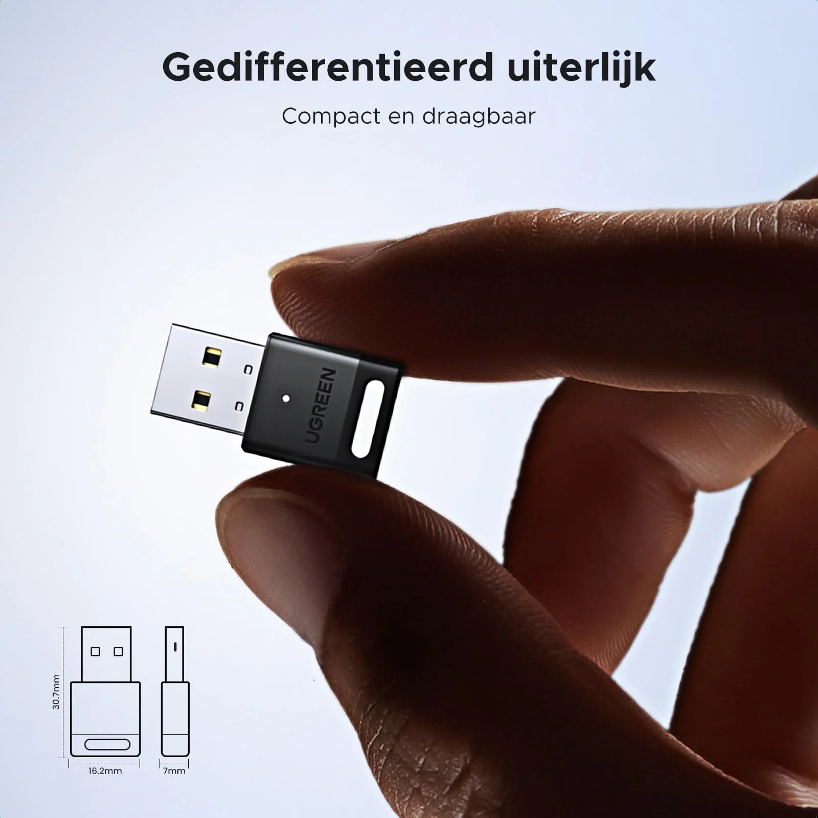 UGREEN Adapter 5.4 Bluetooth Dongle voor PC, Maus, Tastatur, Kopfhörer, Handy, USB Bluetooth Stick voor Windows 11/10/8.1 - Image 8