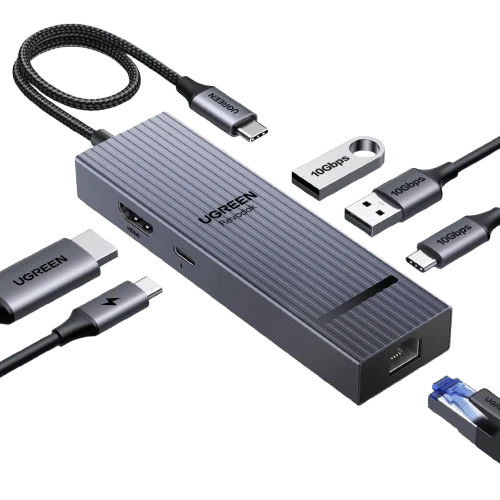 UGREEN Revodok Pro 6-in-1 Dockingsstation (4K@60Hz, 10Gbps)