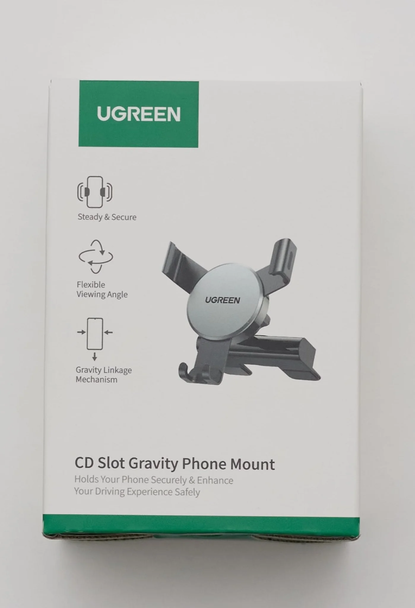 UGREEN CD Sleuf Auto Telefoonhouder Zwaartekracht Auto Houder - Image 8