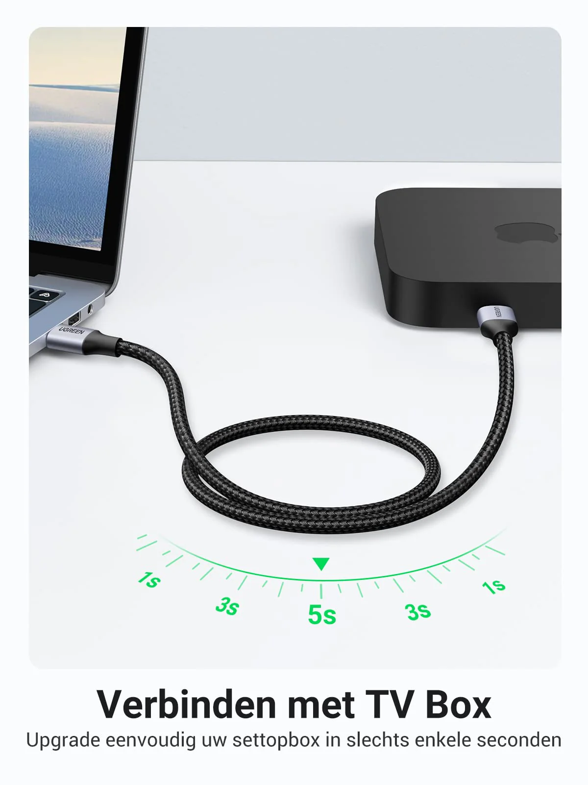 UGREEN USB 3.0 A naar USB 3.0 A 5Gbps Data Overdracht Kabel (1M) - Image 4