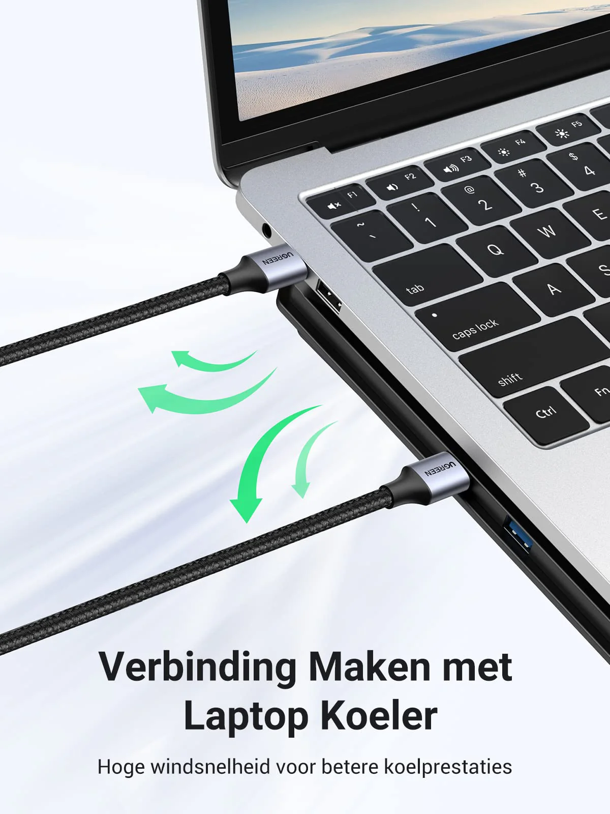 UGREEN USB 3.0 A naar USB 3.0 A 5Gbps Data Overdracht Kabel (1M) - Image 5