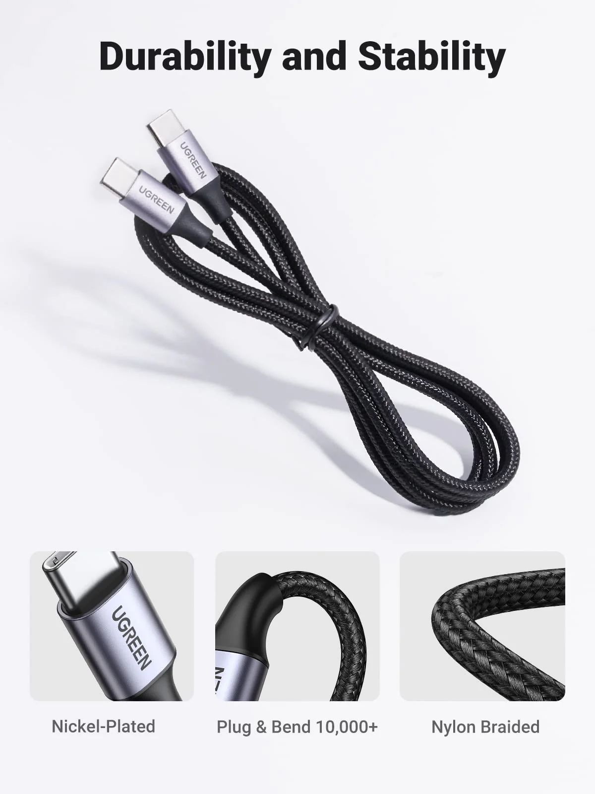 UGREEN 30W 2-in-1 Autolader met 1M USB C Kabel - Image 8