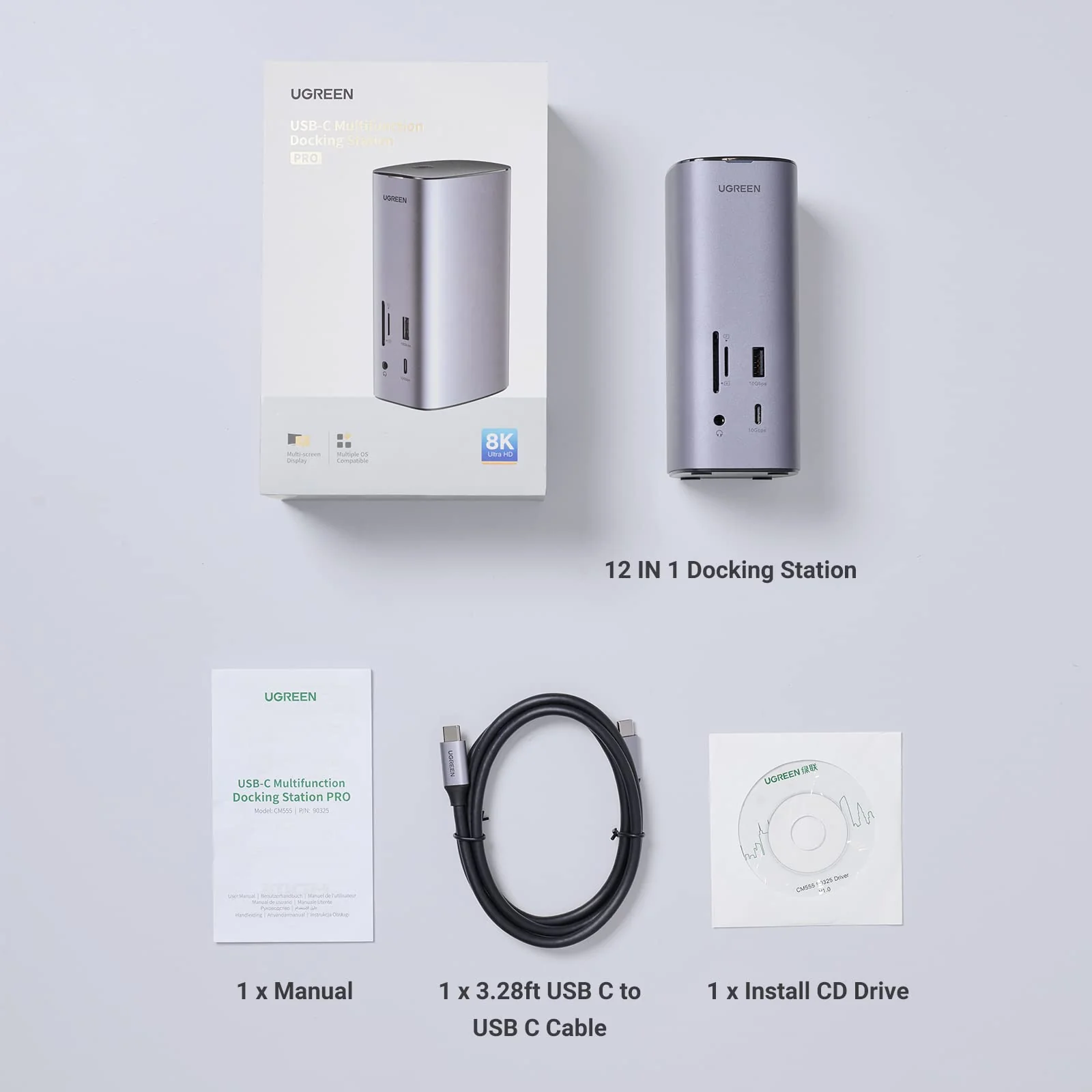 UGREEN 12-in-1 USB C Docking Station - Drievoudige Weergave - Image 8