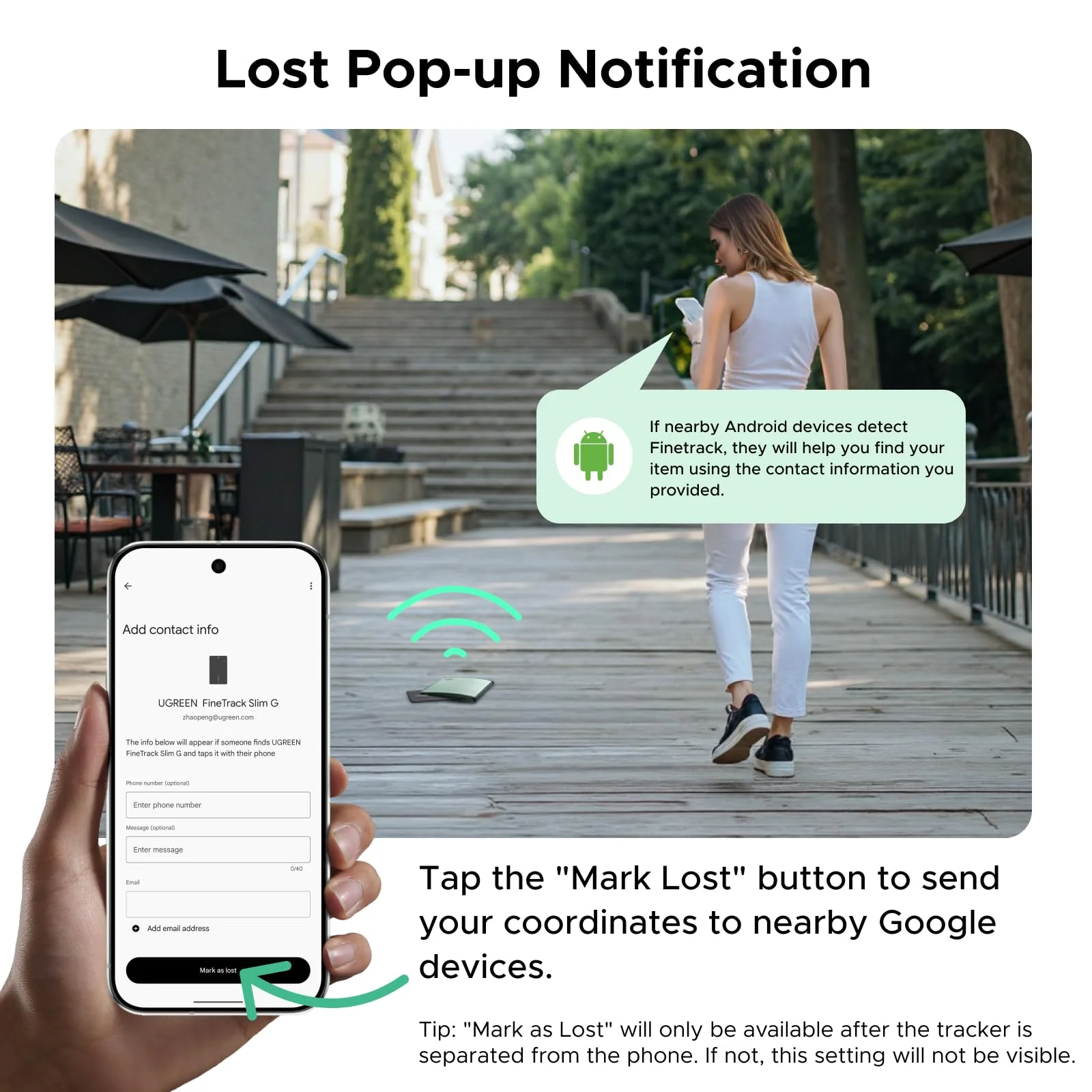 UGREEN FineTrack Slim G Smart Finder (Voor Android) - Image 7
