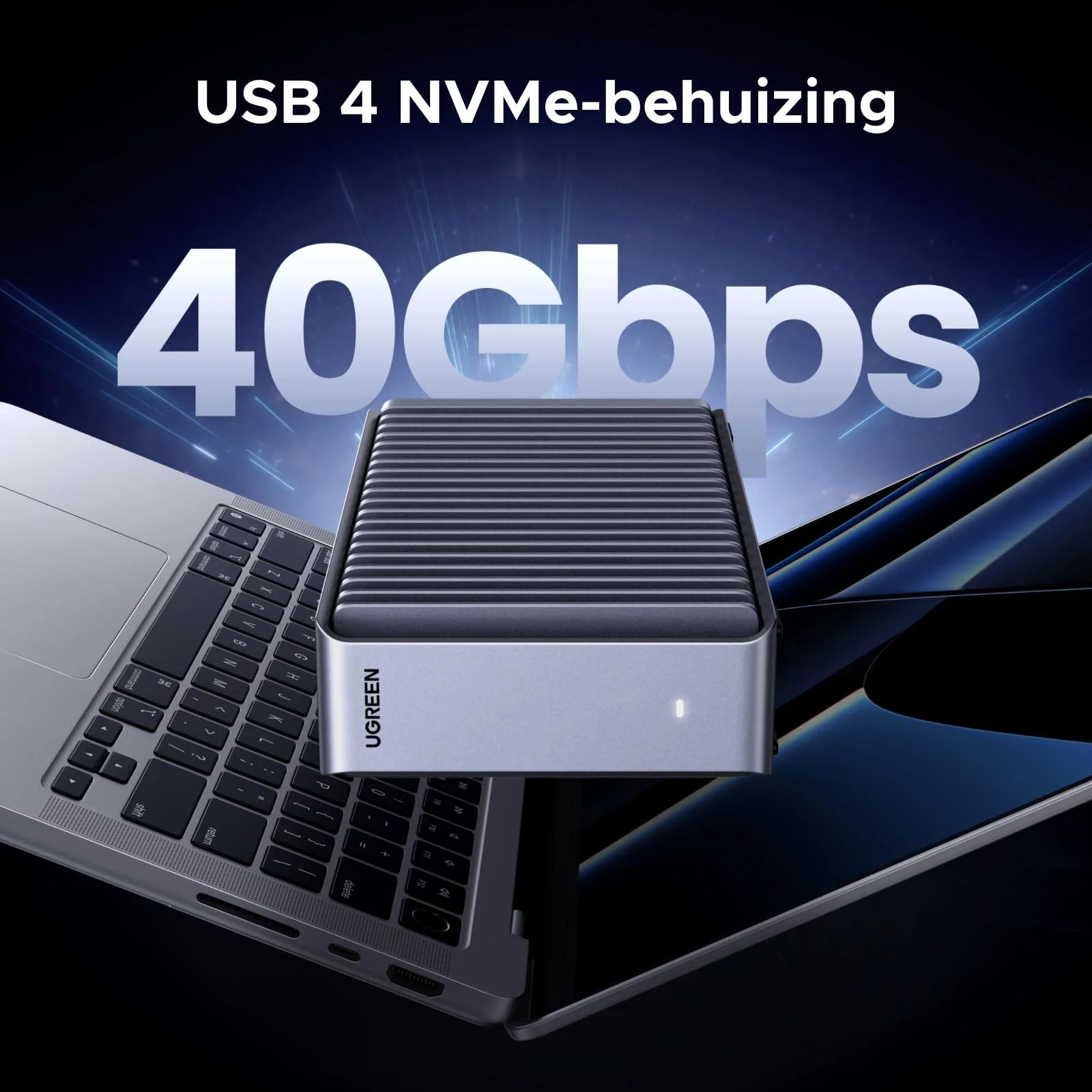 UGREEN M.2 NVMe SSD-behuizing (40Gbps, USB4, Thunderbolt 4) - Image 2