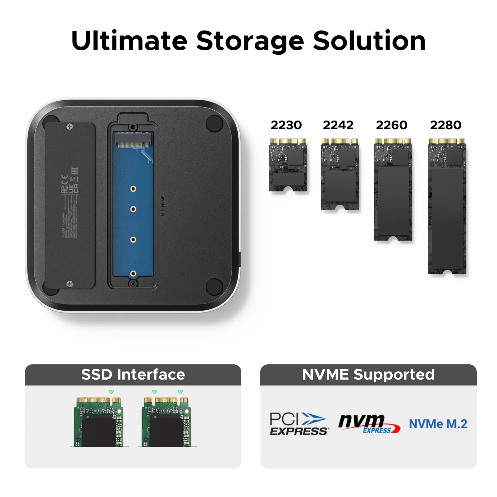 UGREEN Mac Mini M4 Hub & Stand met NVMe SSD-behuizing 8TB Max - Image 3