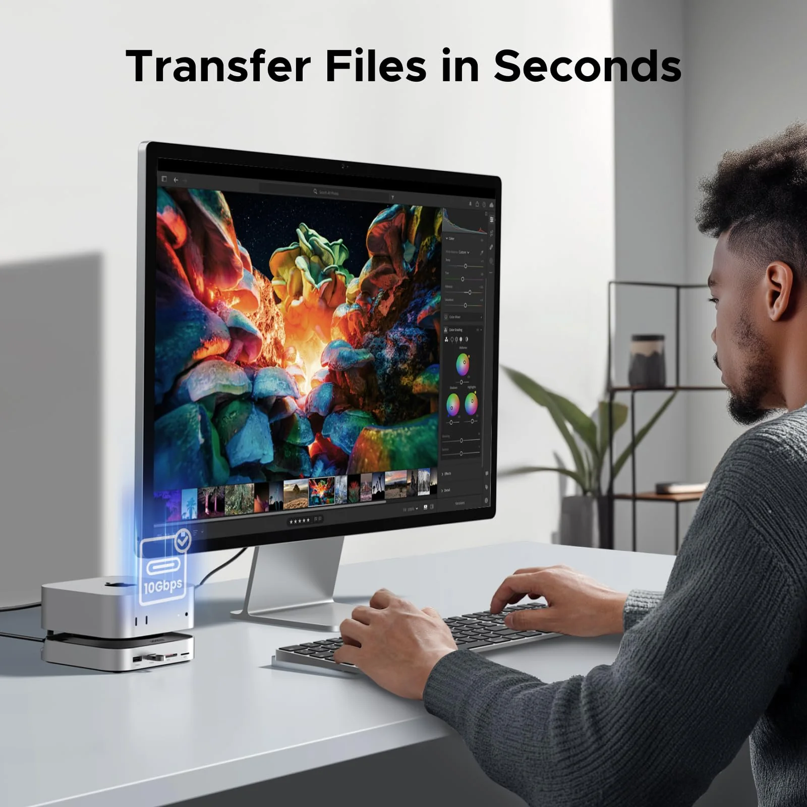 UGREEN Mac Mini M4 Hub & Stand met NVMe SSD-behuizing 8TB Max - Image 4