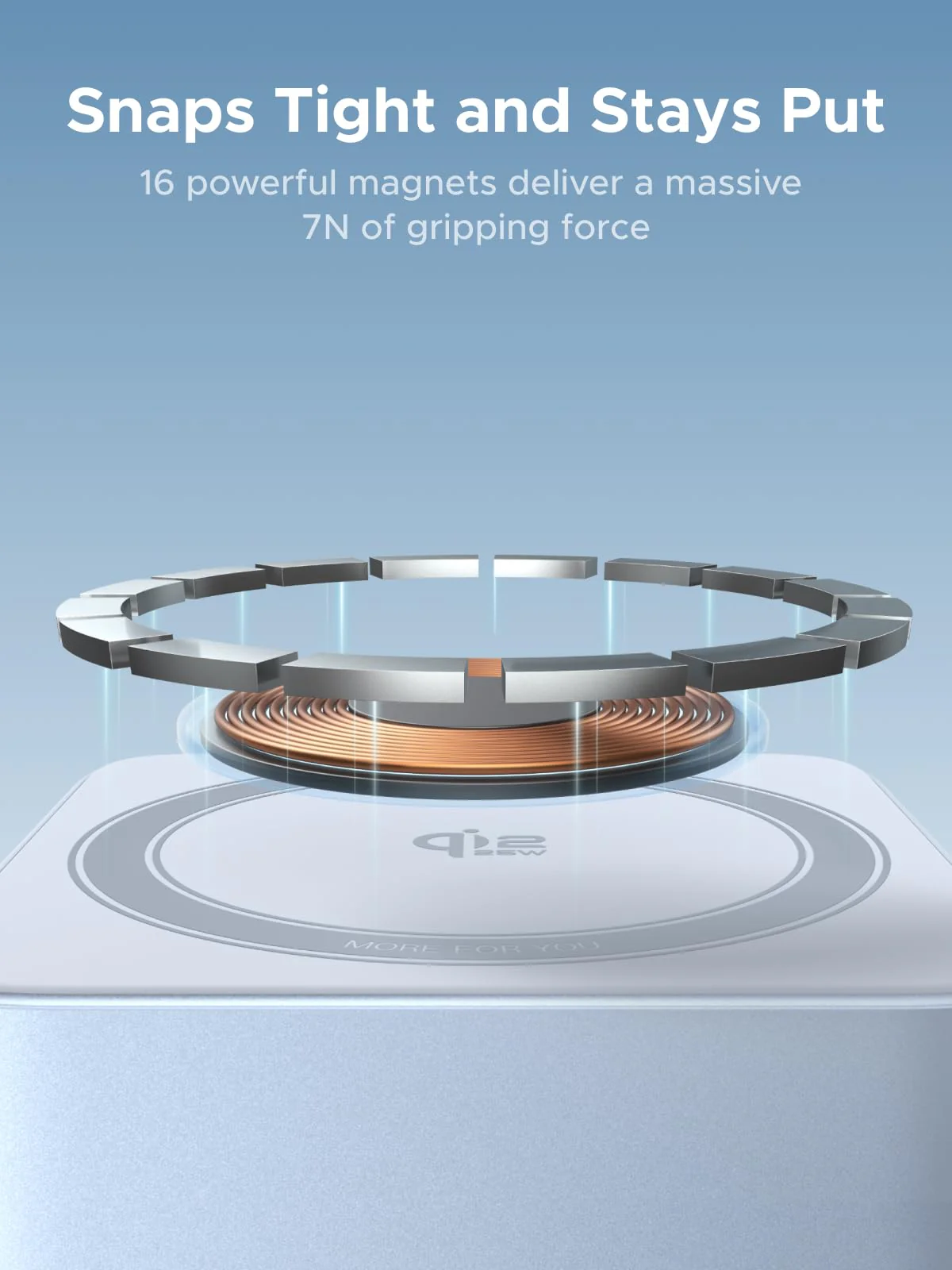 UGREEN MagFlow 2-in-1 Magnetische Draadloze Oplader (Qi2 25W, MagSafe-compatibel) - Image 6