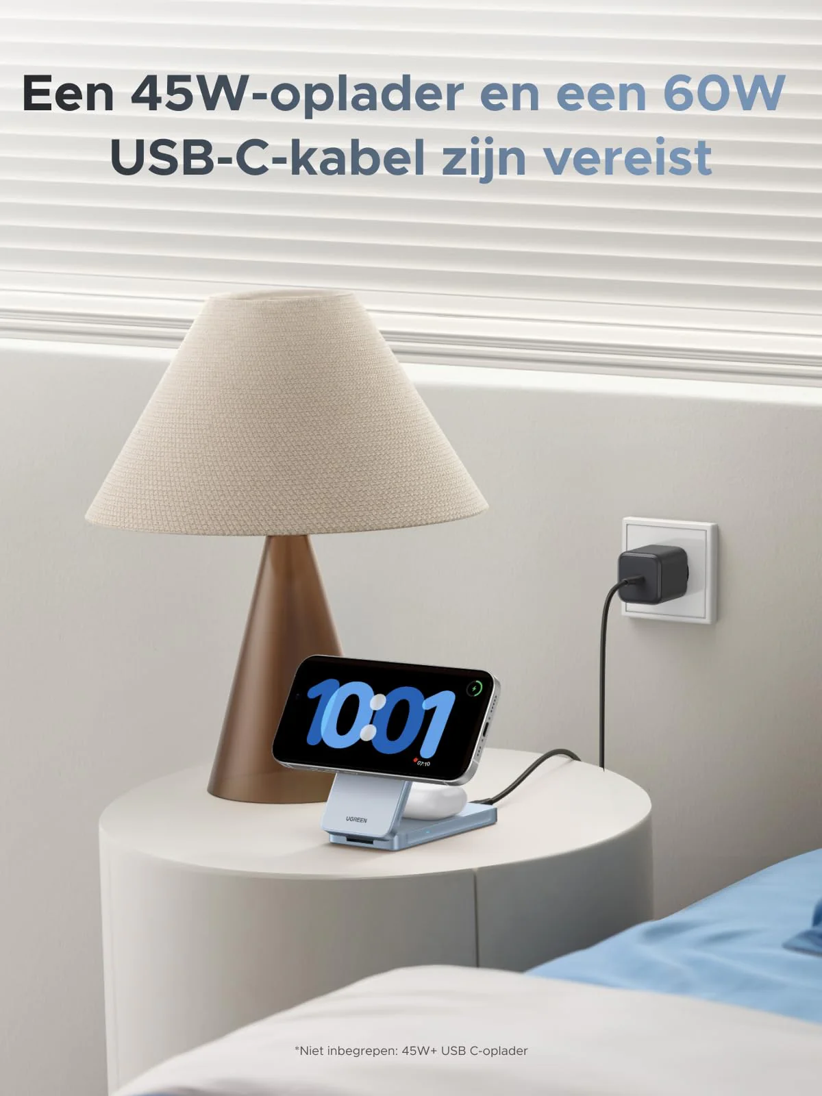UGREEN MagFlow 2-in-1 Magnetische Draadloze Oplader 25W (MagSafe-compatibel) - Image 9