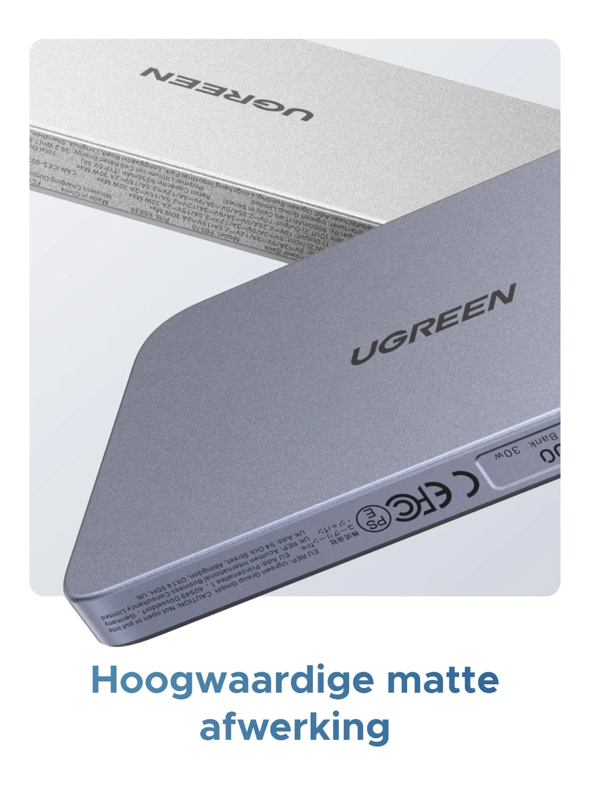 UGREEN MagFlow Air Magnetische Powerbank (10000mAh, Qi2 15W) - Image 8