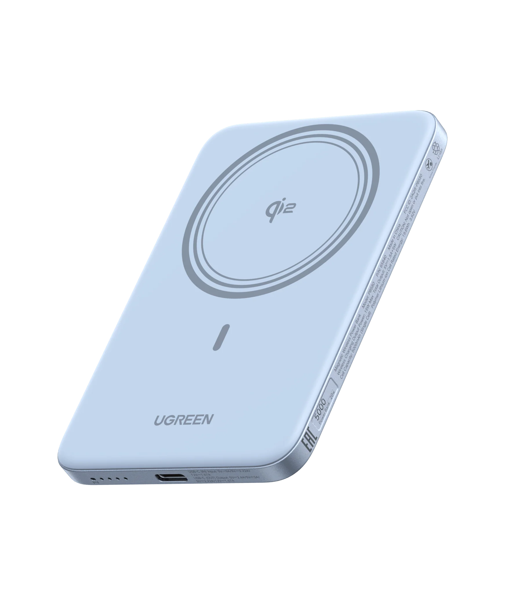 UGREEN MagFlow Air Magnetische Powerbank (5000mAh, Qi2 15W) - Image 10