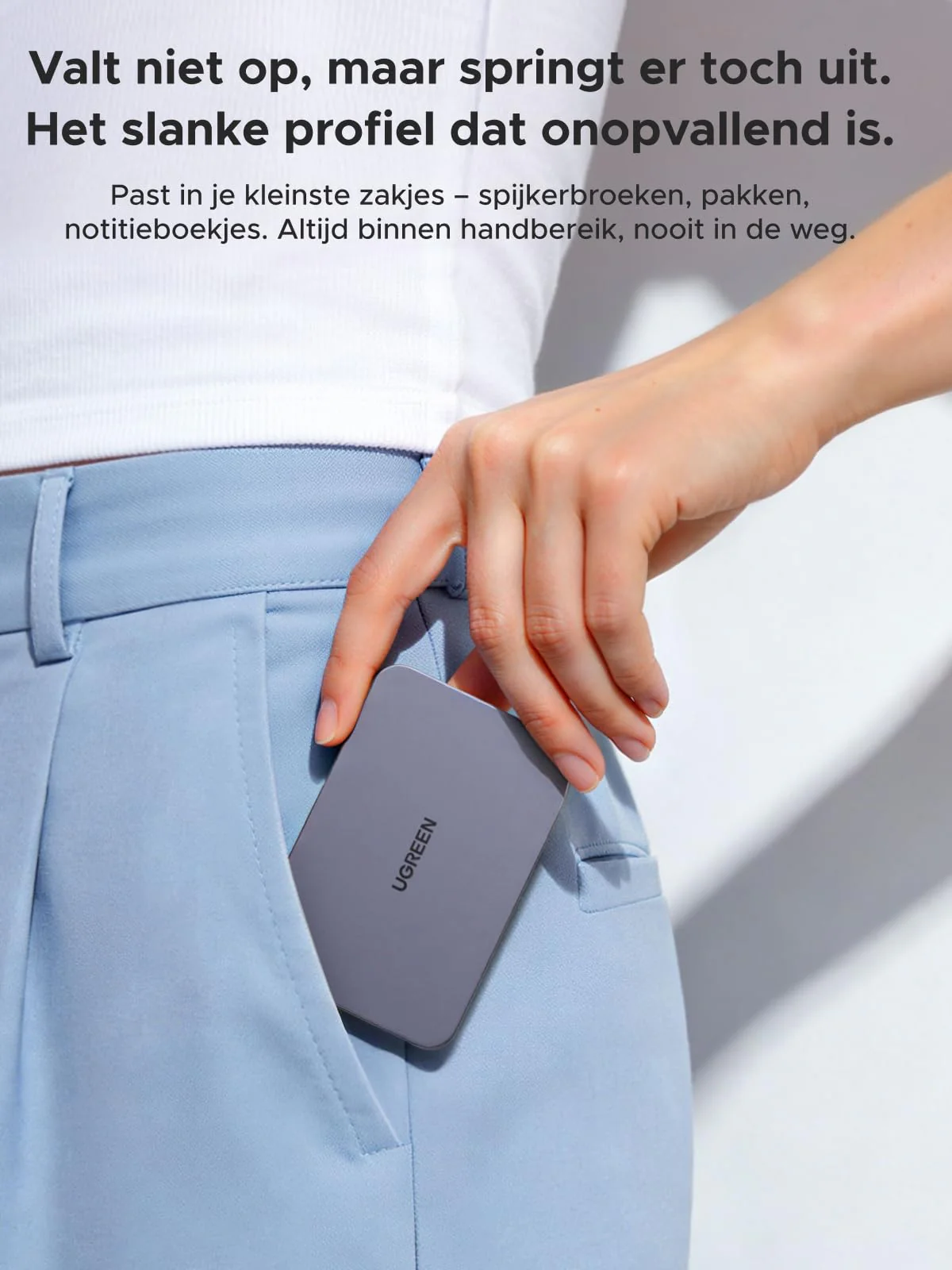 UGREEN MagFlow Air Magnetische Powerbank (5000mAh, Qi2 15W) - Image 7