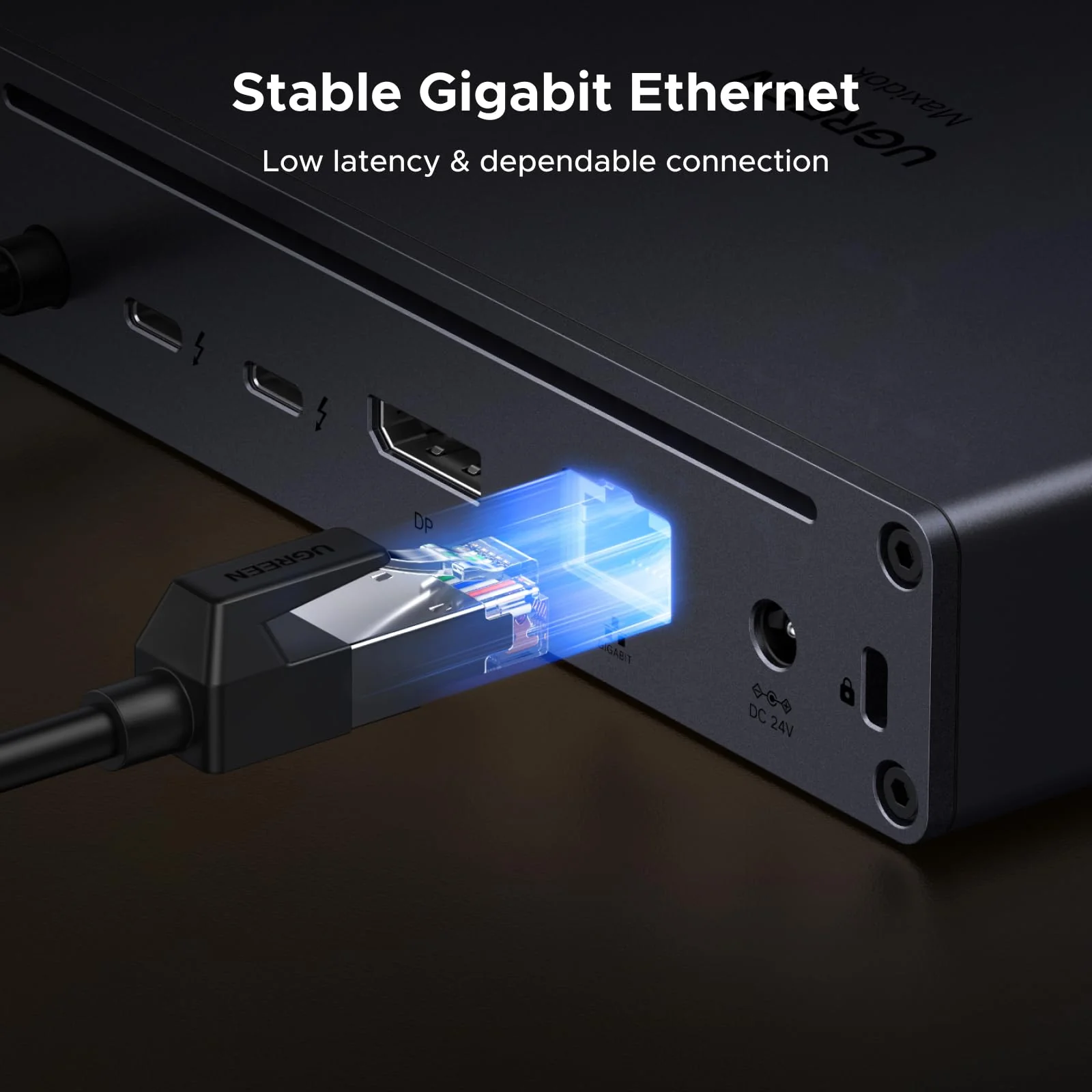 UGREEN Maxidok 10-in-1 Thunderbolt™ 5 Dockingstation met Gigabit Ethernet – Dual 6K/8K-display voor Mac & Windows - Image 7