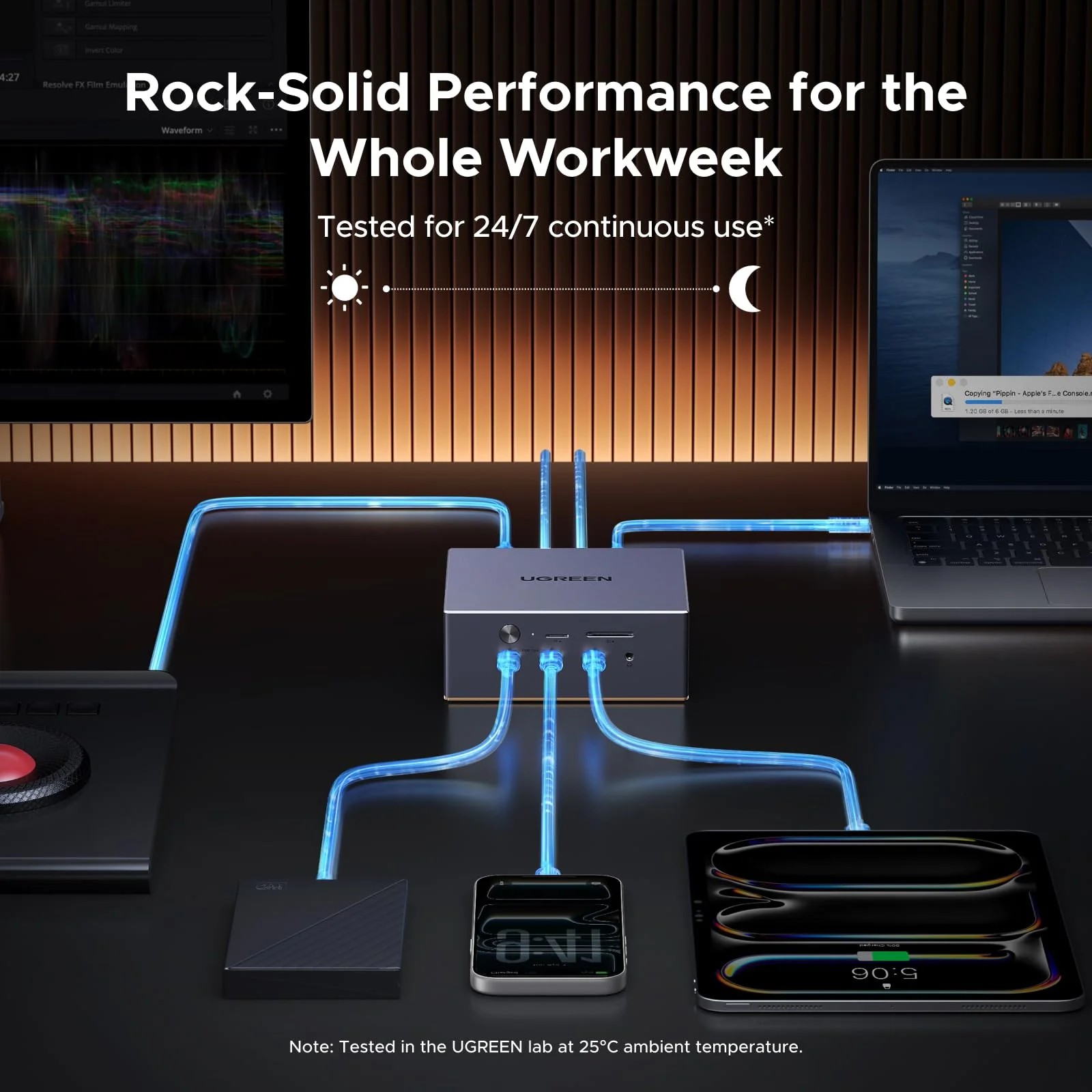 UGREEN Maxidok 17-in-1 Thunderbolt™ 5 Dockingstation – 8TB, Dual 6K/8K-display voor Mac & Windows - Image 7