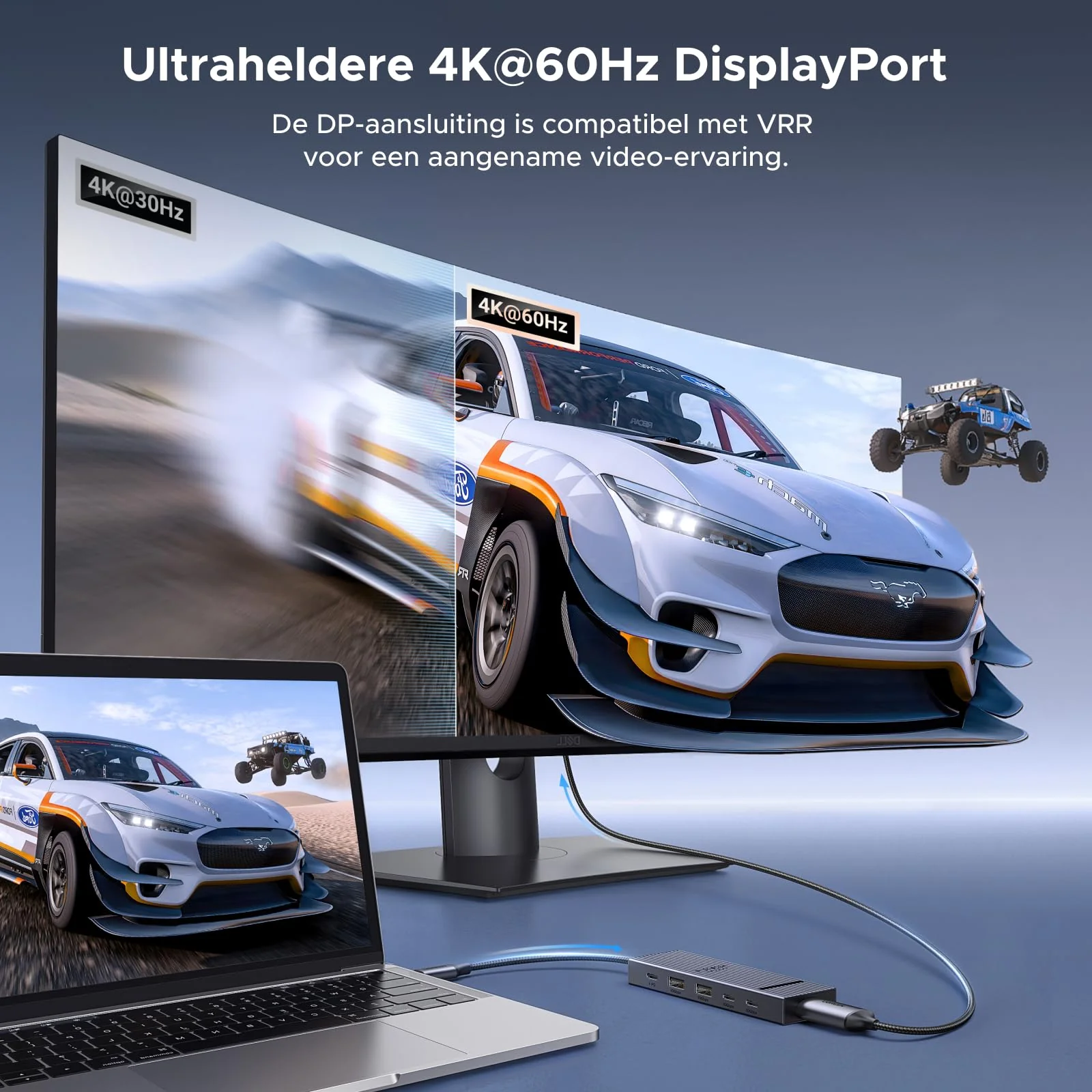 UGREEN Revodok 5-in-1 Docking Station (DP 4K@60Hz, 10Gbps, PD 100W) - Image 3