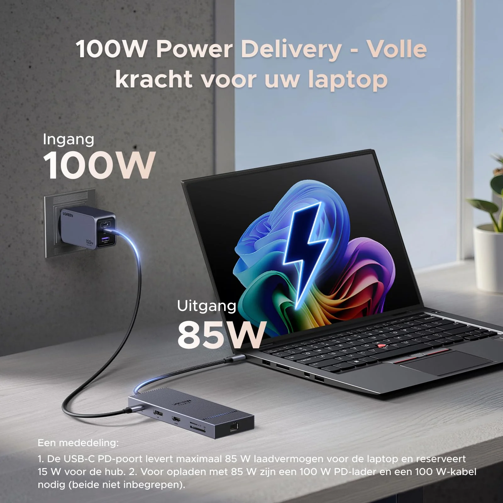 UGREEN Revodok Pro Dockingstation met dubbele 4K-display, 10Gbps USB en 100W PD - Image 5
