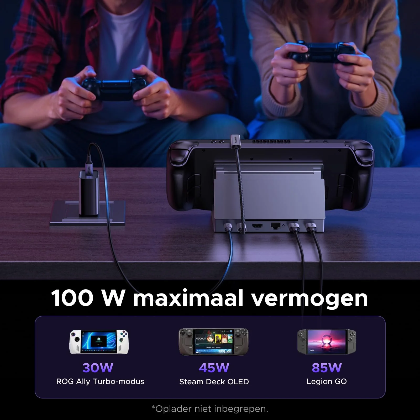 UGREEN Steam Deck Dockingstation (6-in-1, 4K@120Hz, 100W, Gigabit Ethernet) - Image 5