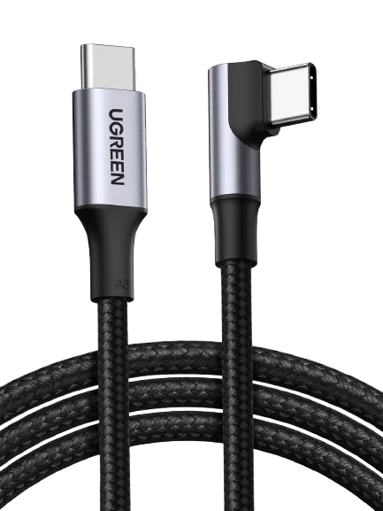 UGREEN 100W USB C naar USB C Kabel Hoek PD 3.0 Oplaadkabel USB-C 90°