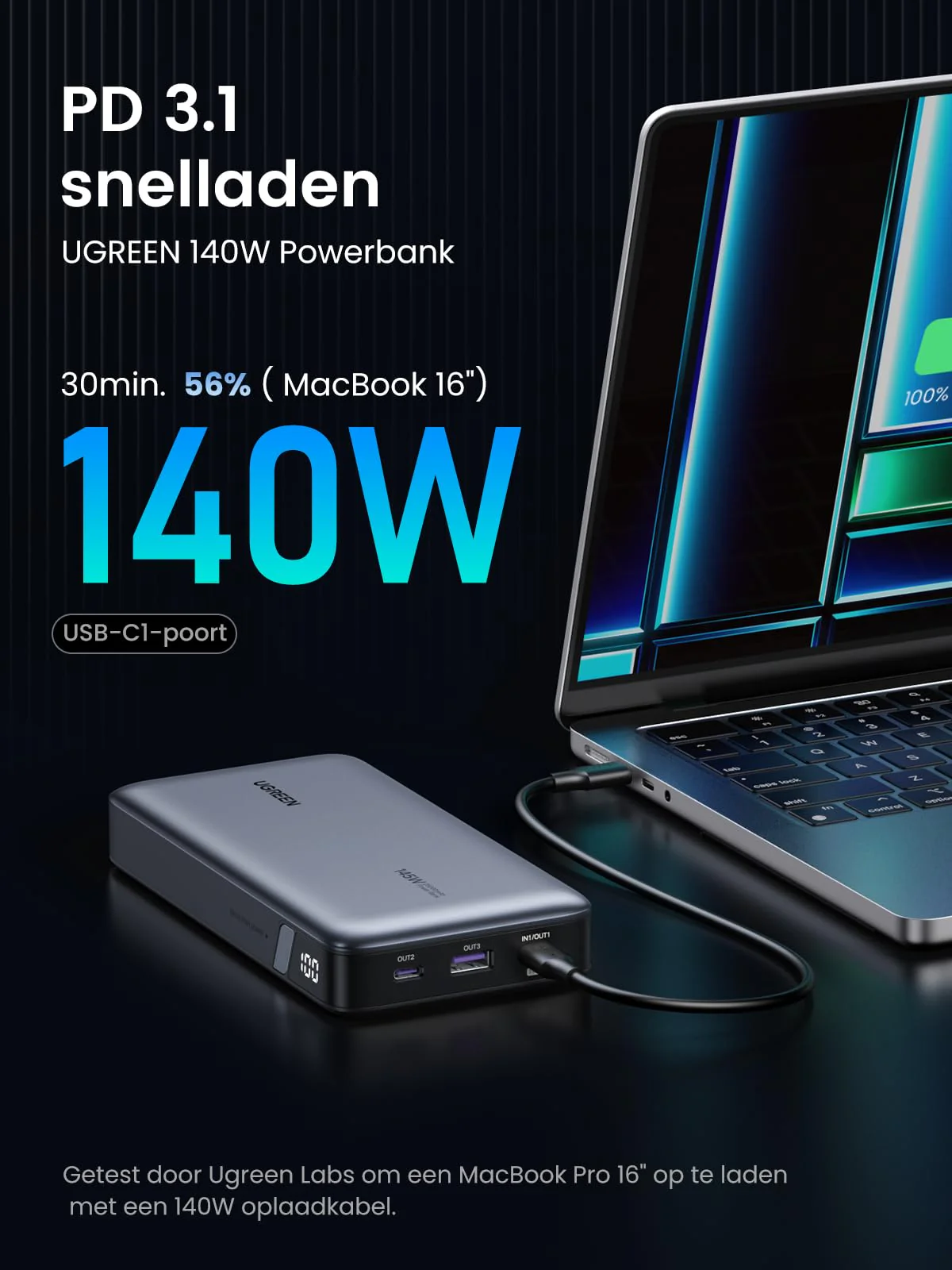 UGREEN Nexode Power Bank 25000mAh 145W - Image 3