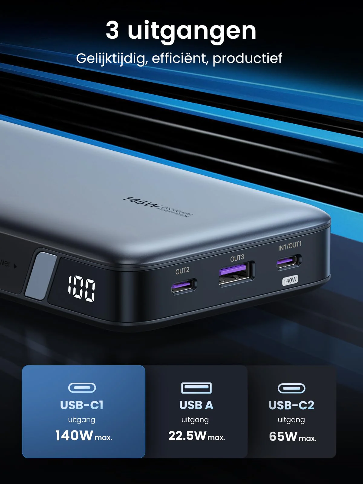 UGREEN Nexode Power Bank 25000mAh 145W - Image 4