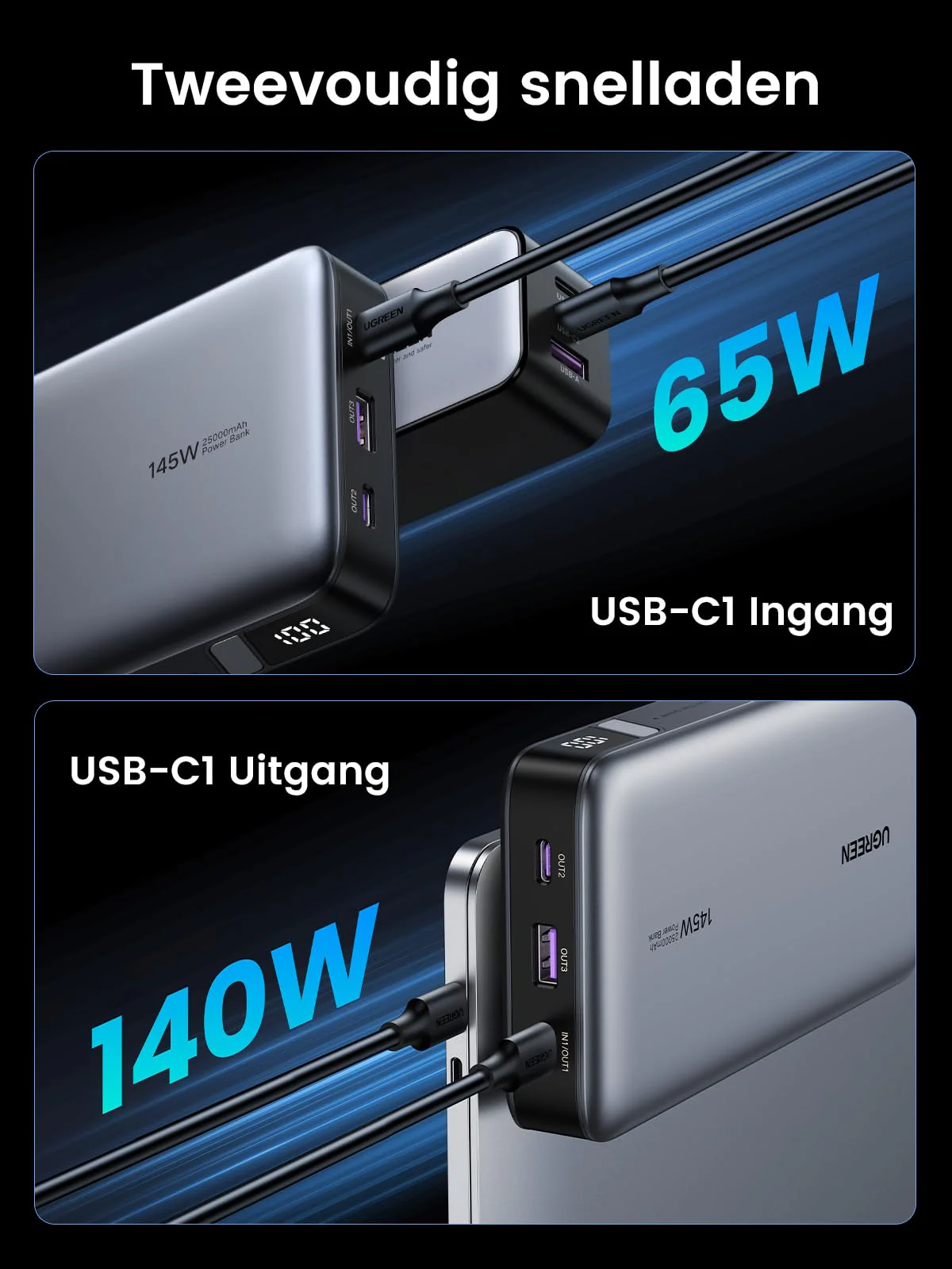 UGREEN Nexode Power Bank 25000mAh 145W - Image 8