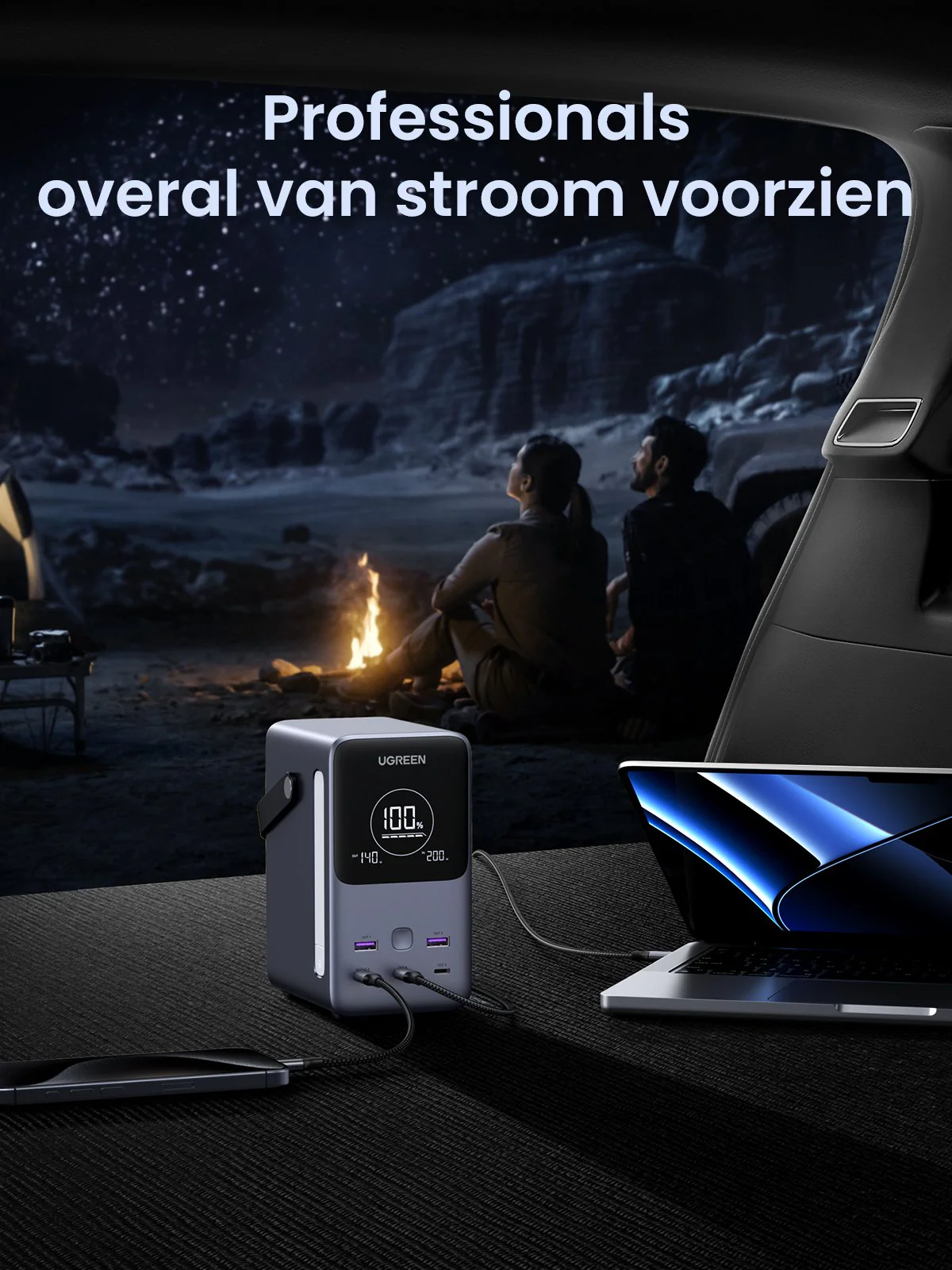 UGREEN 300W Powerbank 48000mAh met Slimme Digitale Display - Image 12