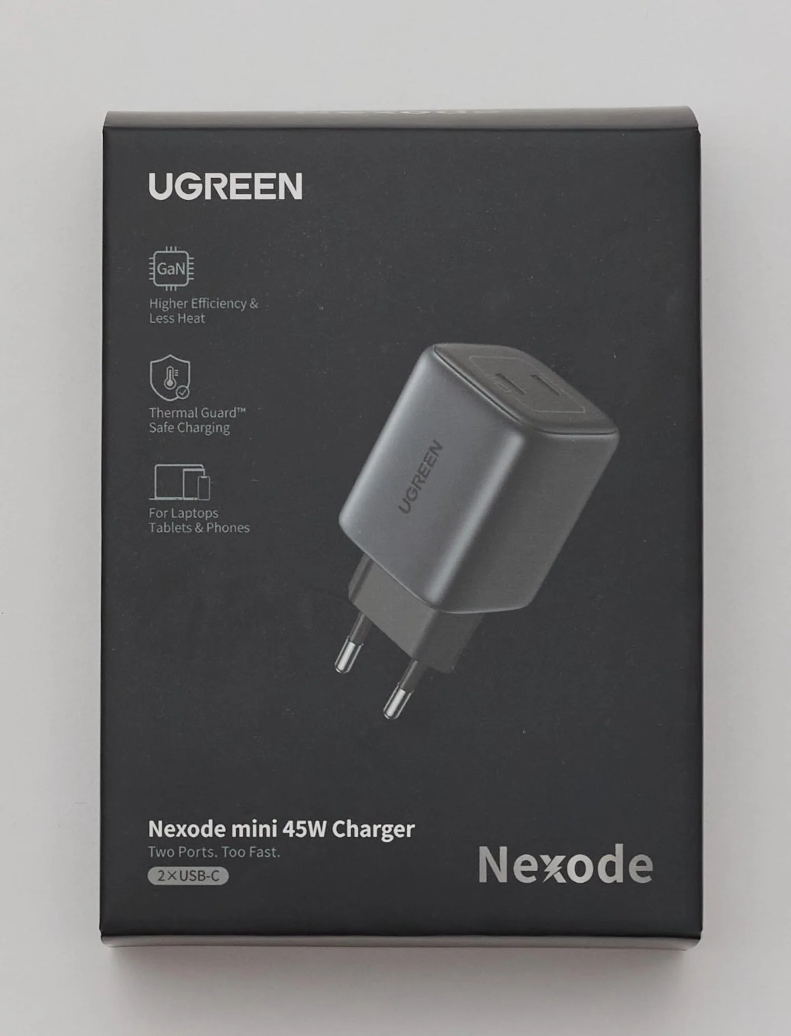UGREEN Nexode 45W USB C GaN Oplader met 2 poorten - Image 10