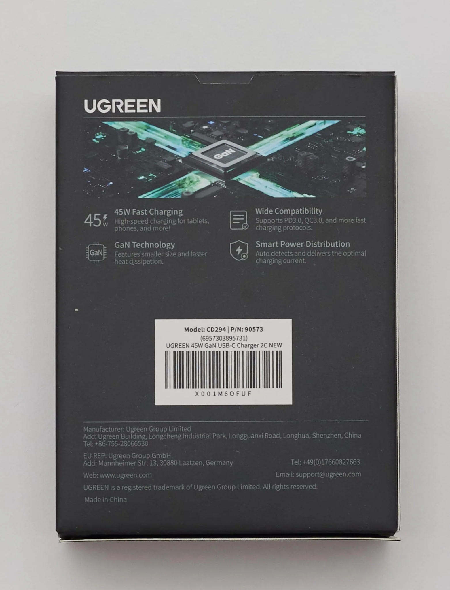 UGREEN Nexode 45W USB C GaN Oplader met 2 poorten - Image 11