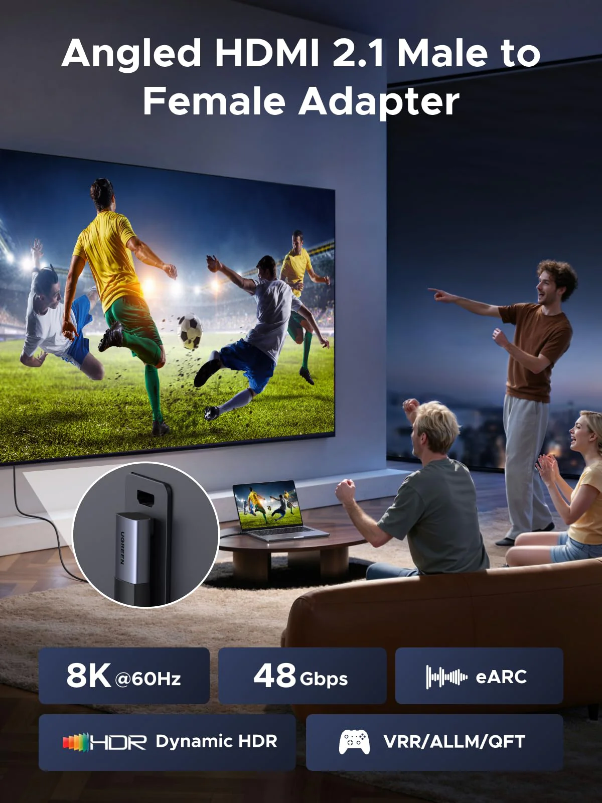 UGREEN 8K HDMI Haakse Adapterset (2-Pack) - Image 4