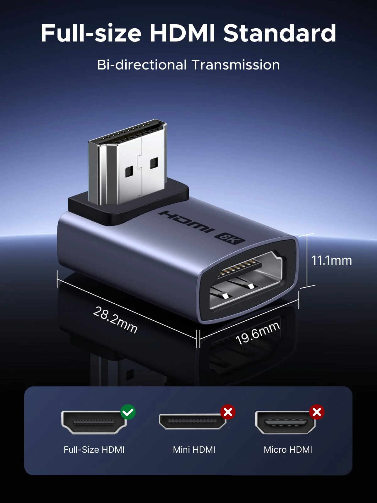 UGREEN 8K HDMI Haakse Adapterset (2-Pack) - Image 5