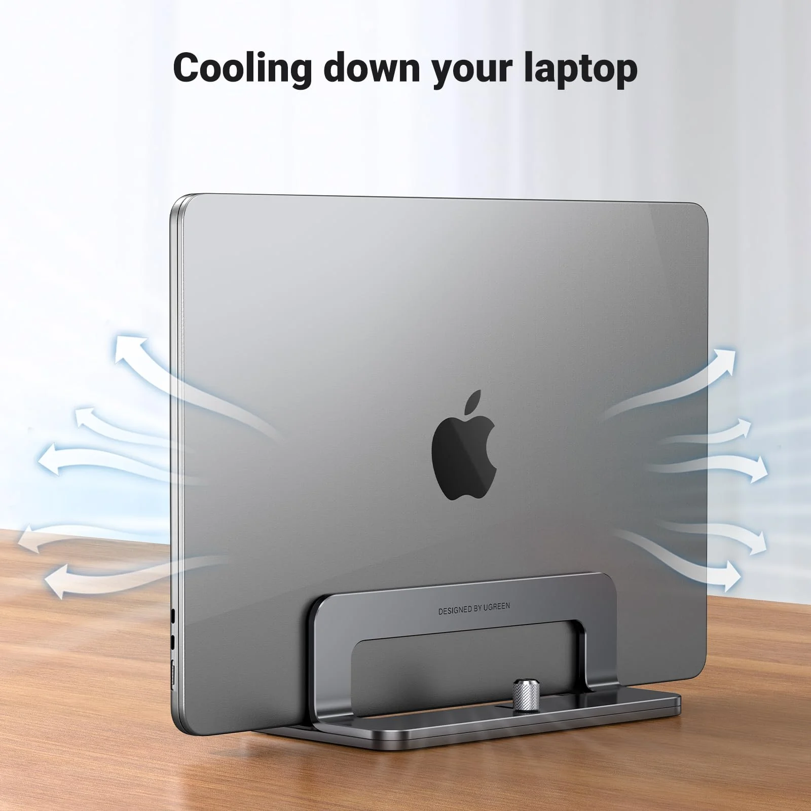 UGREEN Aluminium Verticale Laptop Standaard Verstelbare Bureau Laptop Stand - Image 6