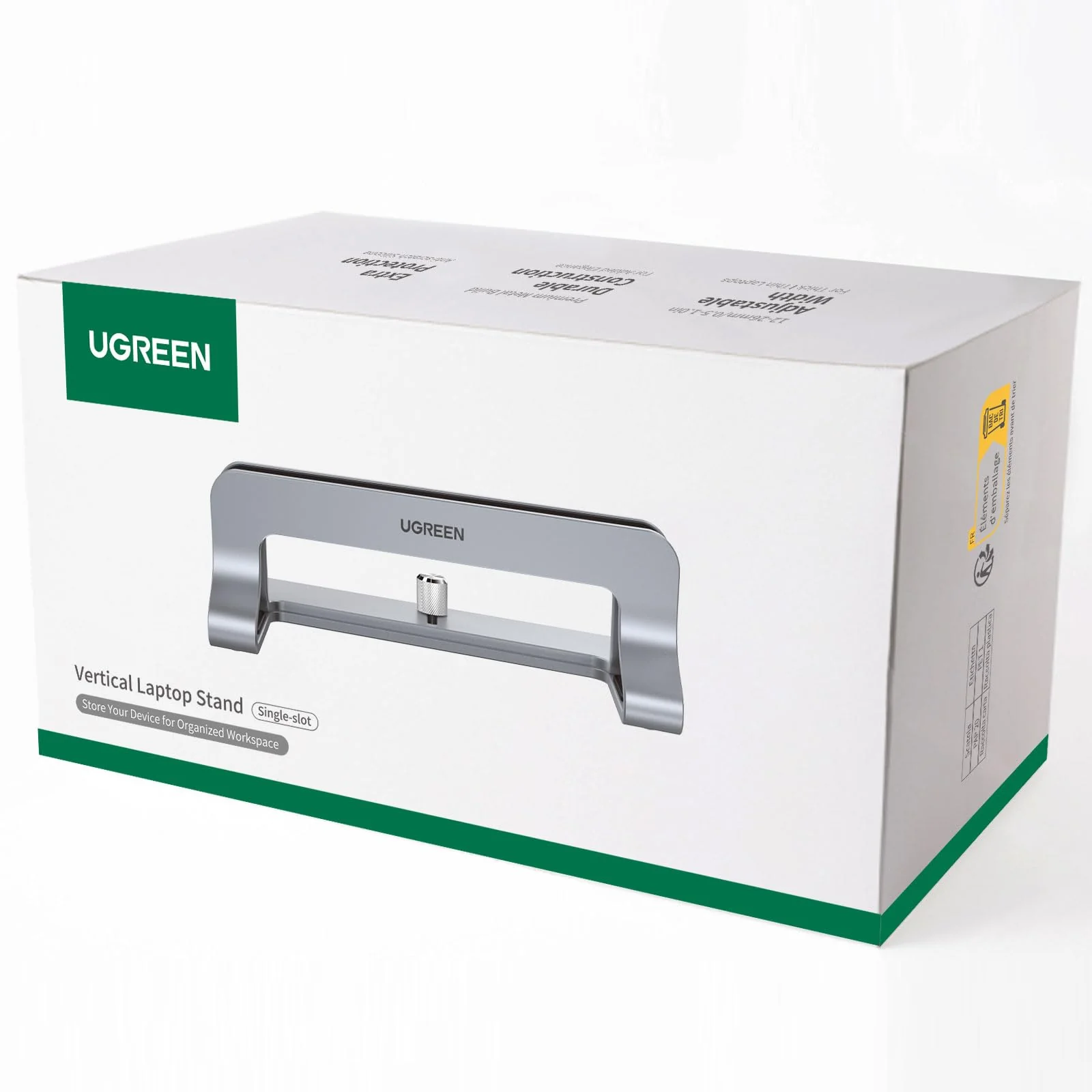 UGREEN Aluminium Verticale Laptop Standaard Verstelbare Bureau Laptop Stand - Image 9