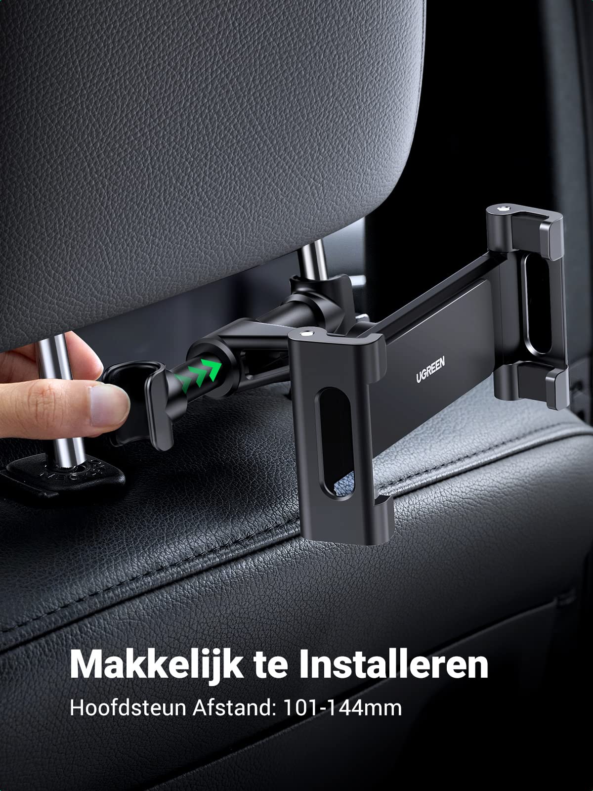 UGREEN Auto Tablet Houder Hoofdsteun 360° Rotatie - Image 3
