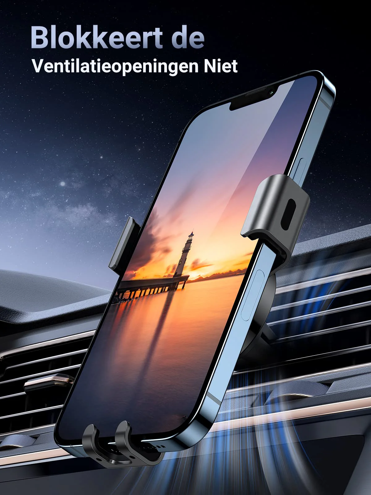 UGREEN Auto Telefoonhouder Air Vent Auto Telefoon Stand Zwaartekrach - Image 3