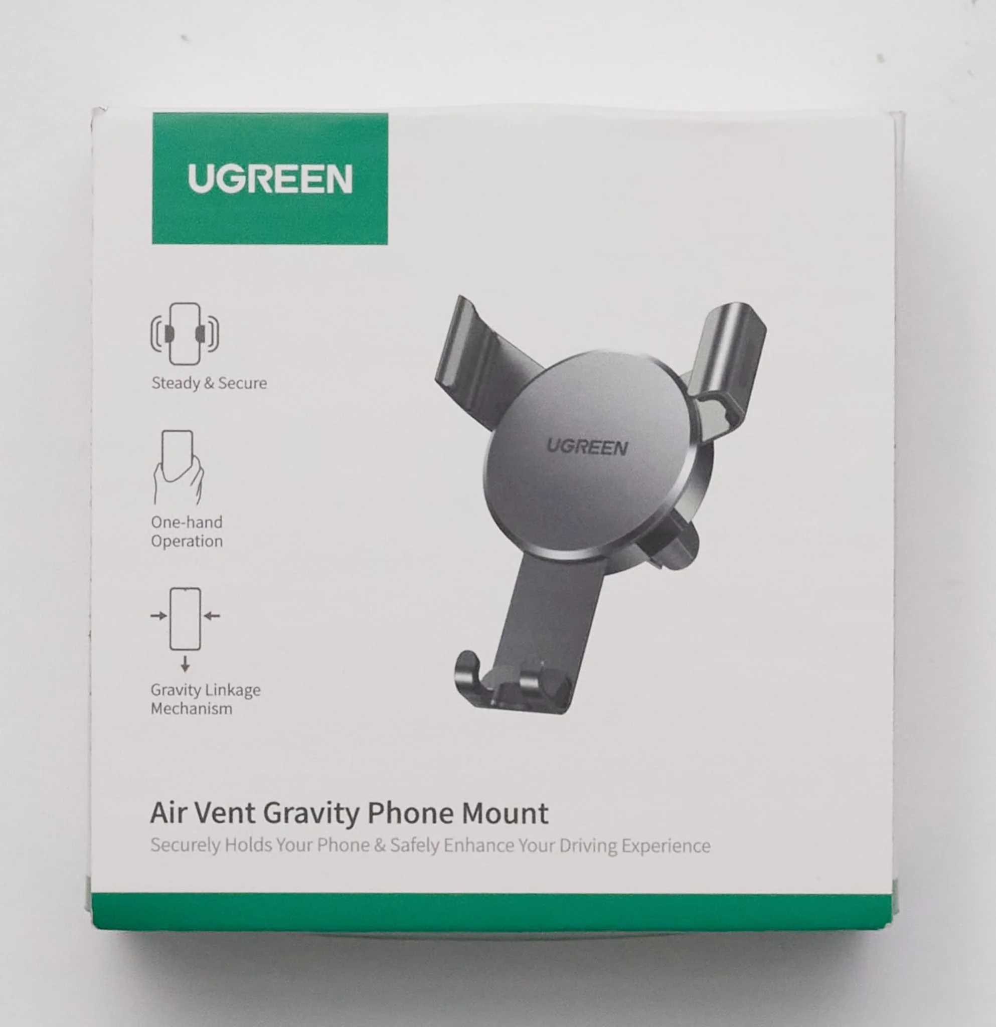 UGREEN Auto Telefoonhouder Air Vent Auto Telefoon Stand Zwaartekrach - Image 8