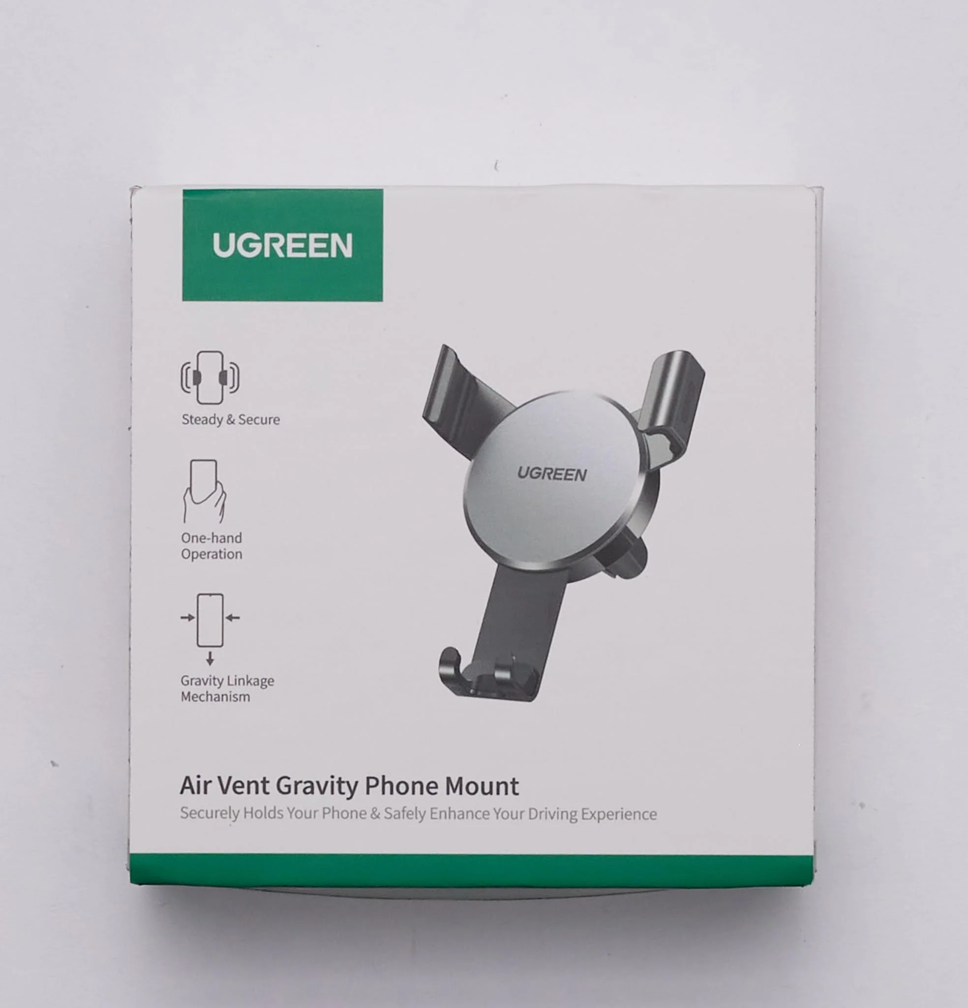 UGREEN Auto Telefoonhouder Air Vent Auto Telefoon Stand Zwaartekrach - Image 8