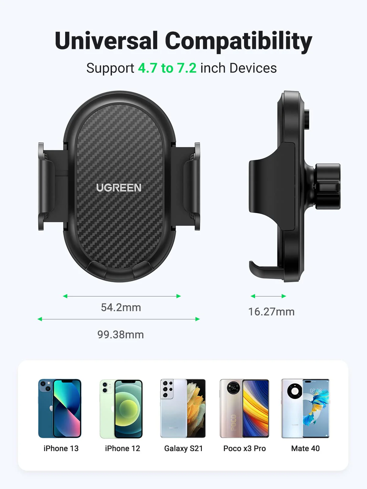UGREEN Auto Telefoonhouder Ontluchter 360?? Rotatie Auto Houder - Image 4