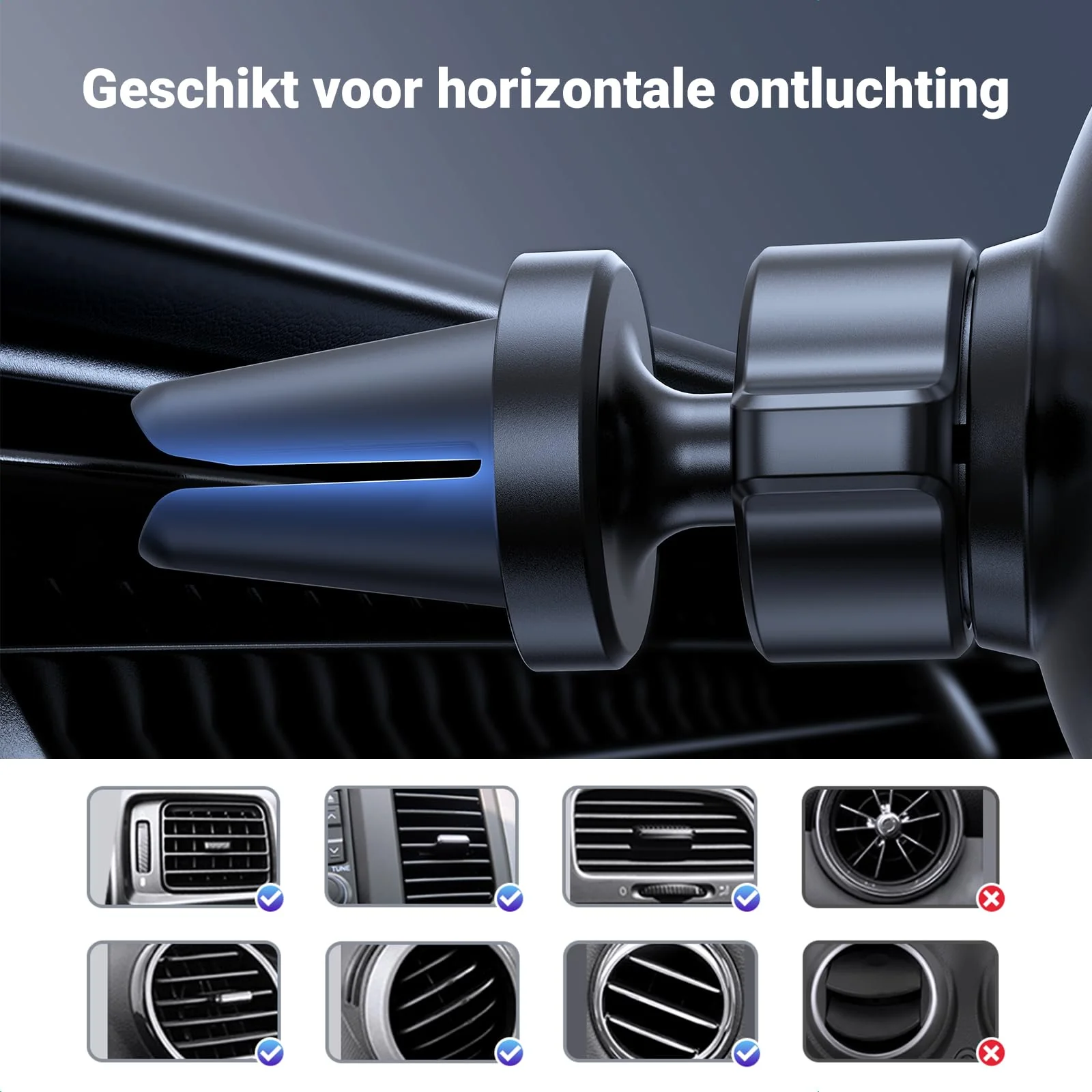 UGREEN Auto Telefoonhouder Ontluchter Zwaartekracht Auto Houder - Image 4