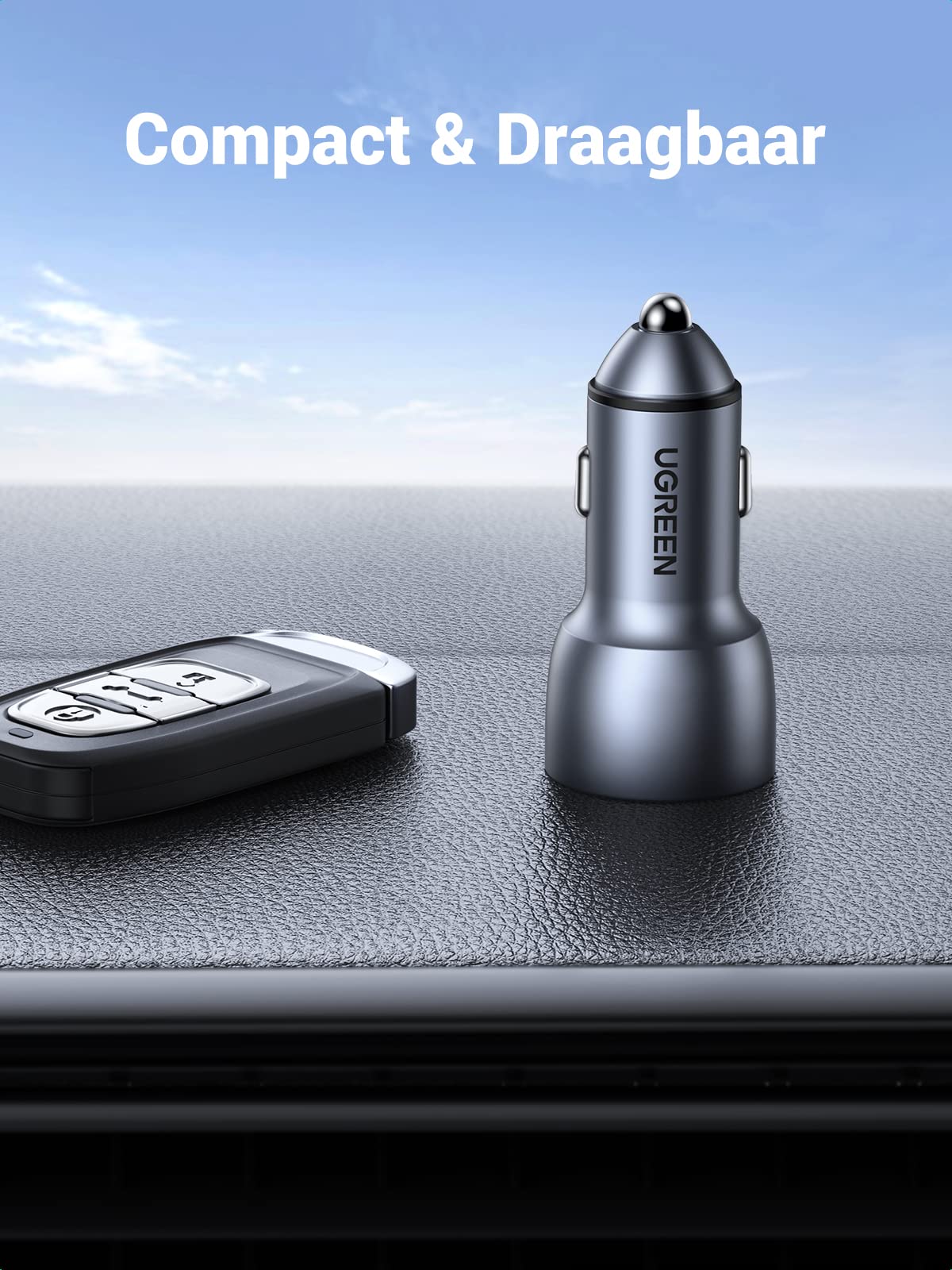 UGREEN 36W 2-Poorts Autolader met 1M USB A naar C Kabel - Image 7