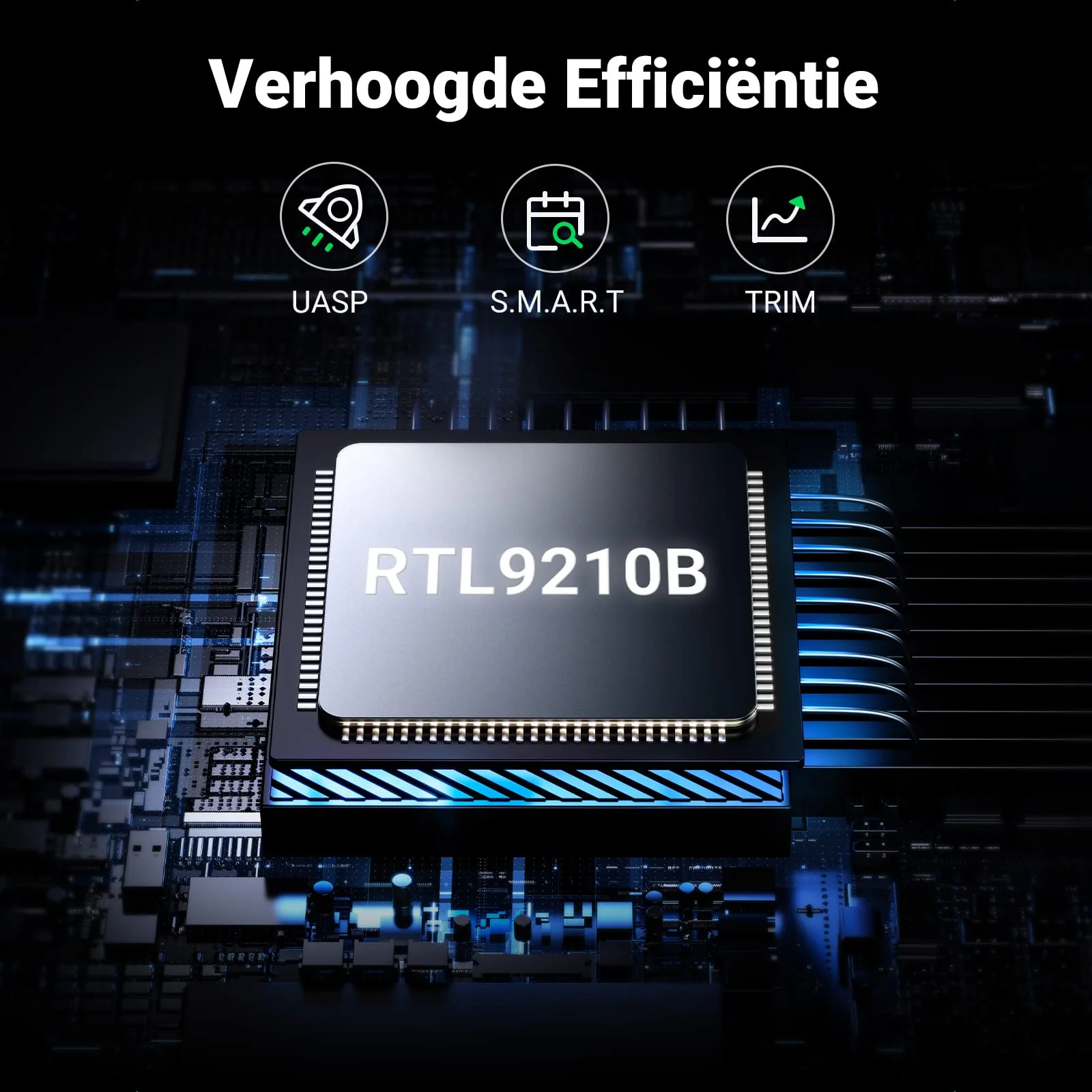 UGREEN M.2 NVME NGFF SATA USB 3.2 Gen 2 10Gbps UASP SSD Behuizing - Image 6