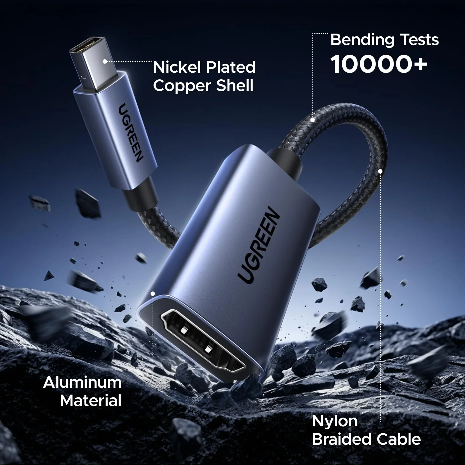 UGREEN Mini DisplayPort naar HDMI-adapter (4K@30Hz, Unidirectioneel, voor Thunderbolt 1/2) - Image 8
