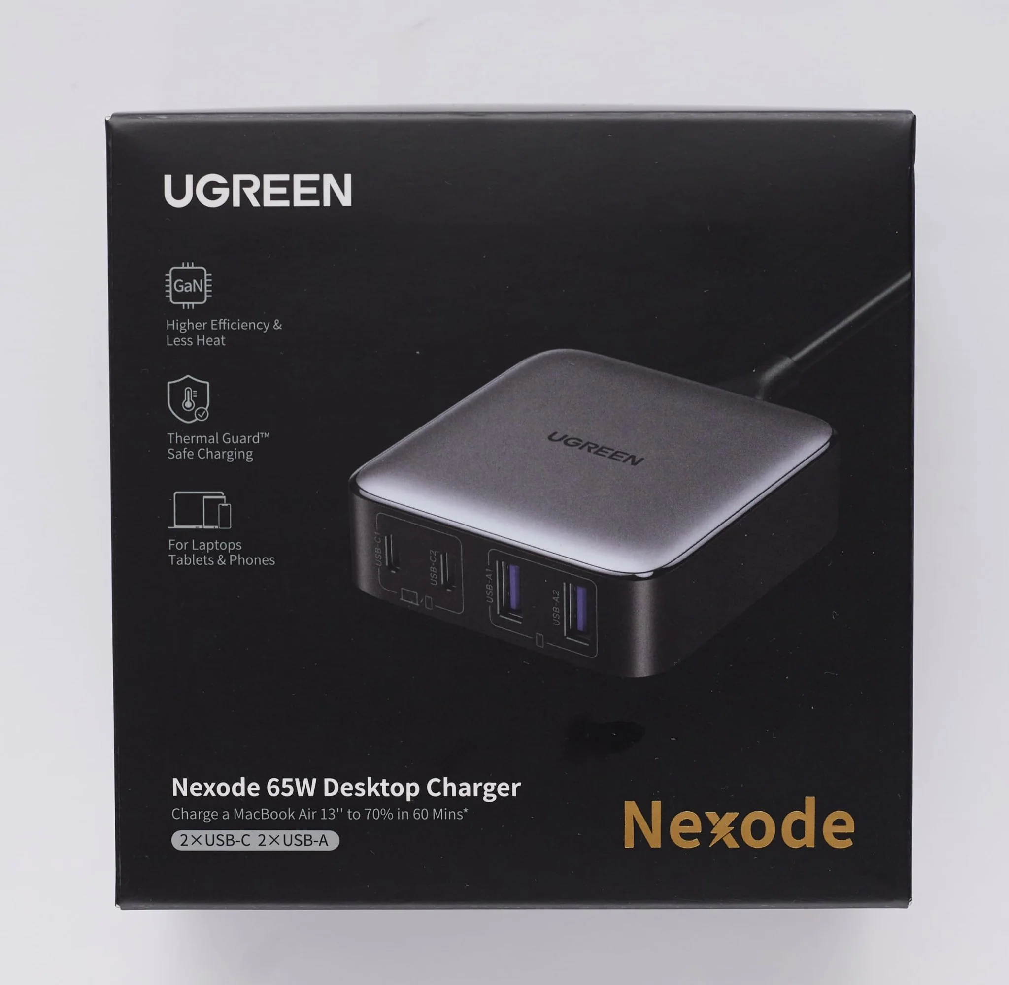 UGREEN Nexode 65W USB C GaN Oplader met 4 poorten - Image 10