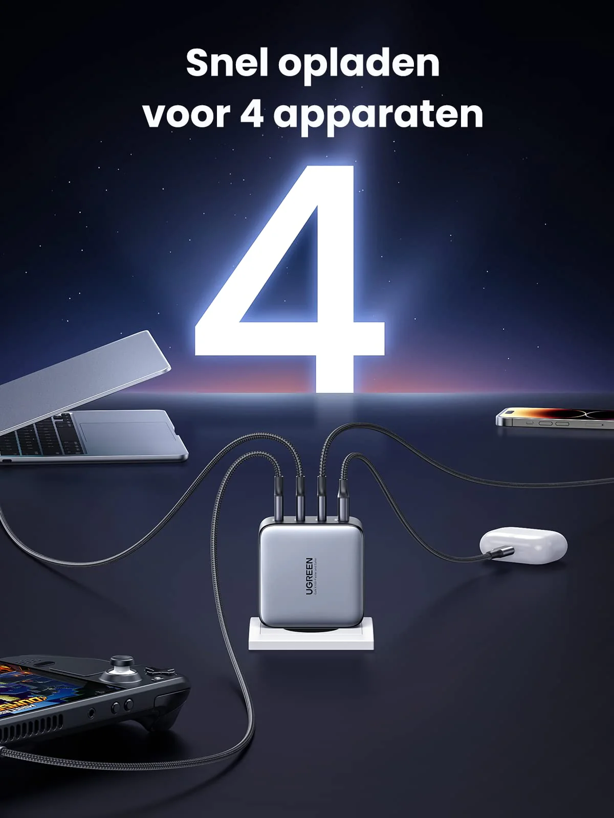 Combi-Deal: UGREEN Nexode GaN Oplader 100W Kabel 60W PD 3.0 - Image 7